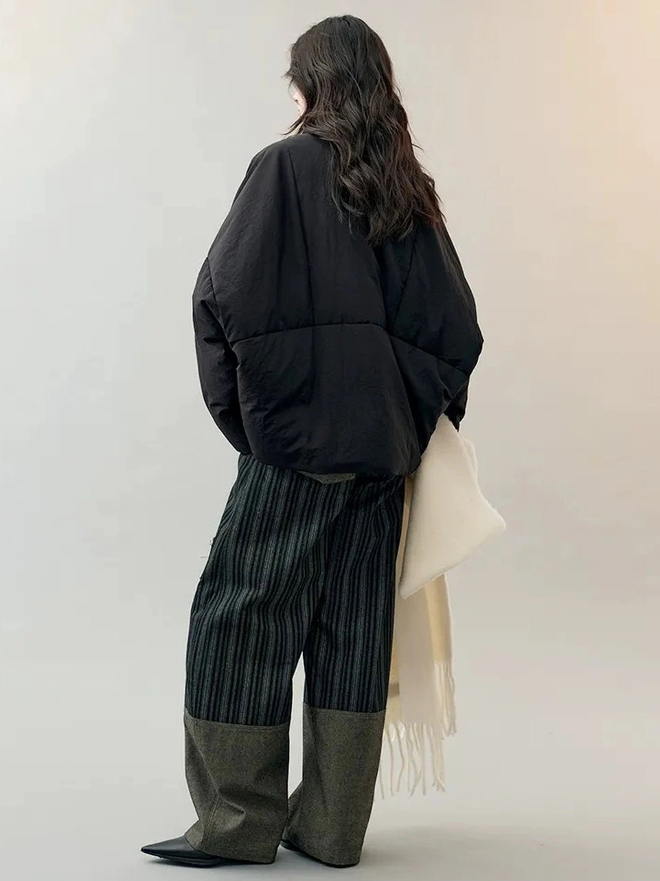 AnnoMundi Oversized Lapel Goose Down Coat Down Jacket