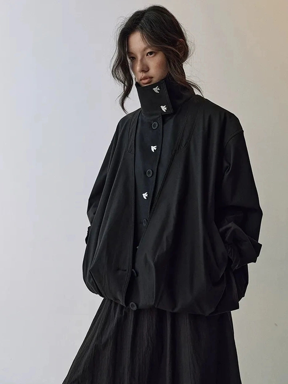 AnnoMundi Pleated Deconstructed Workwear Jacket Jacket