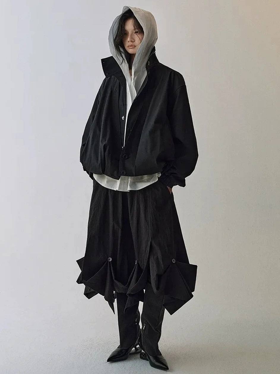 AnnoMundi Pleated Deconstructed Workwear Jacket Jacket