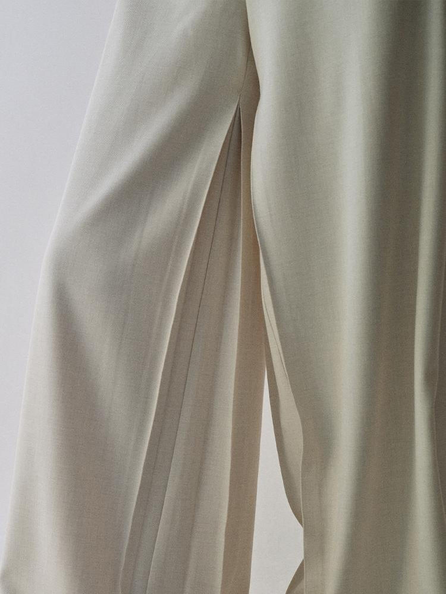 AnnoMundi Pleated Wide Leg Trousers With Dual Waist