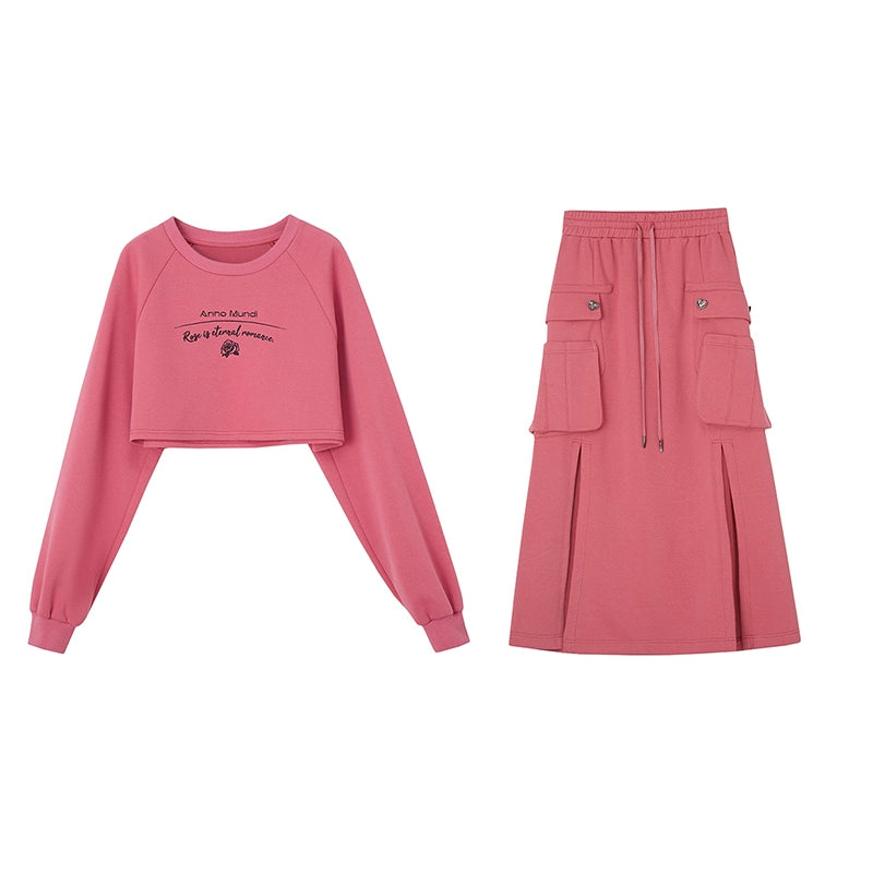 AnnoMundi_Retro_Color_Block_Hoodie_And_Skirt_Set_MISSTT