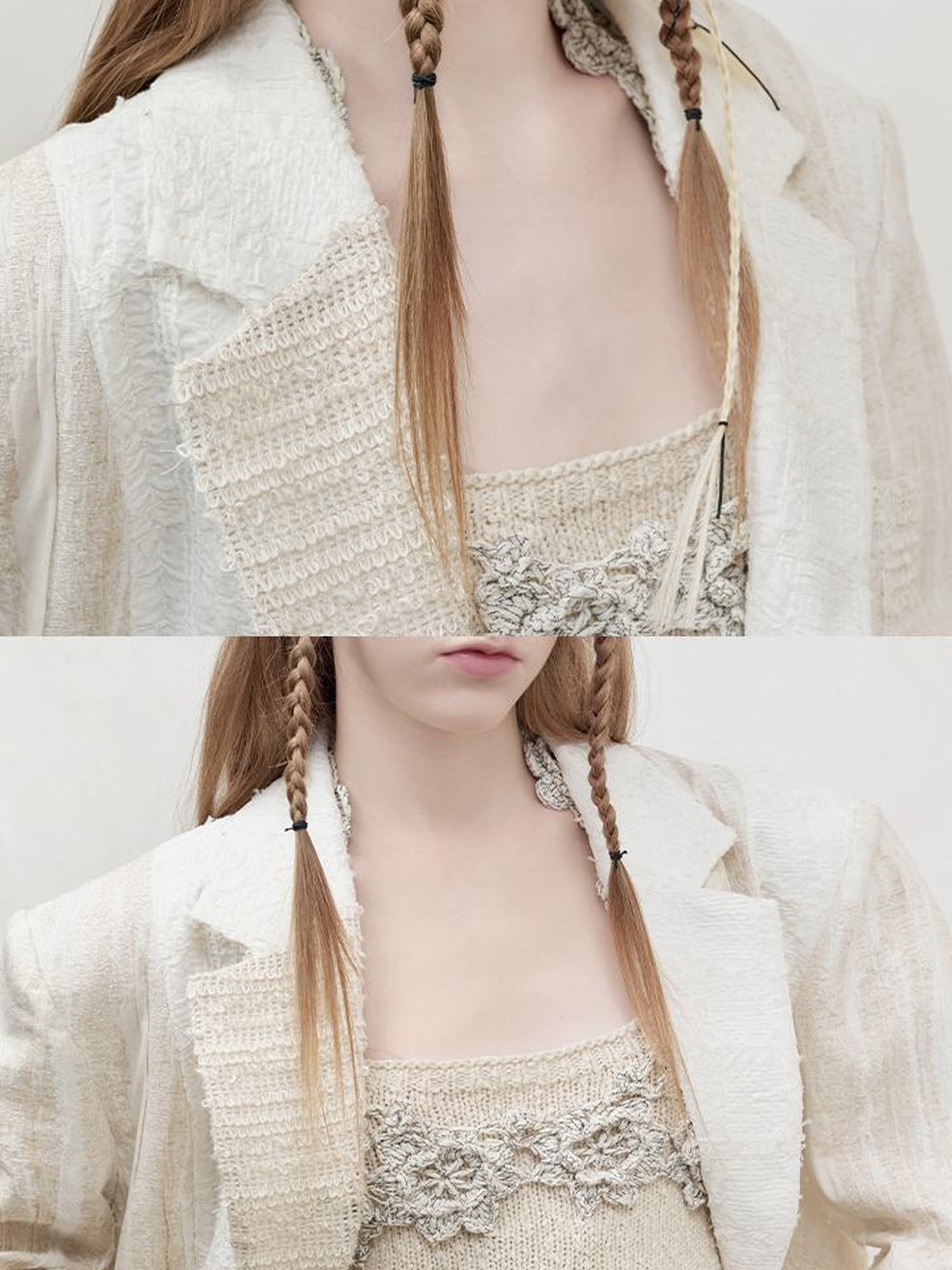 AnnoMundi Retro Linen Blazer With Woven Texture