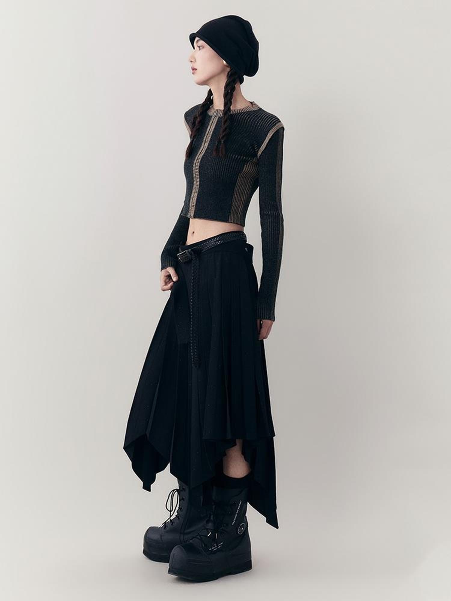 AnnoMundi Retro Slim Fit Short Knit Cardigan