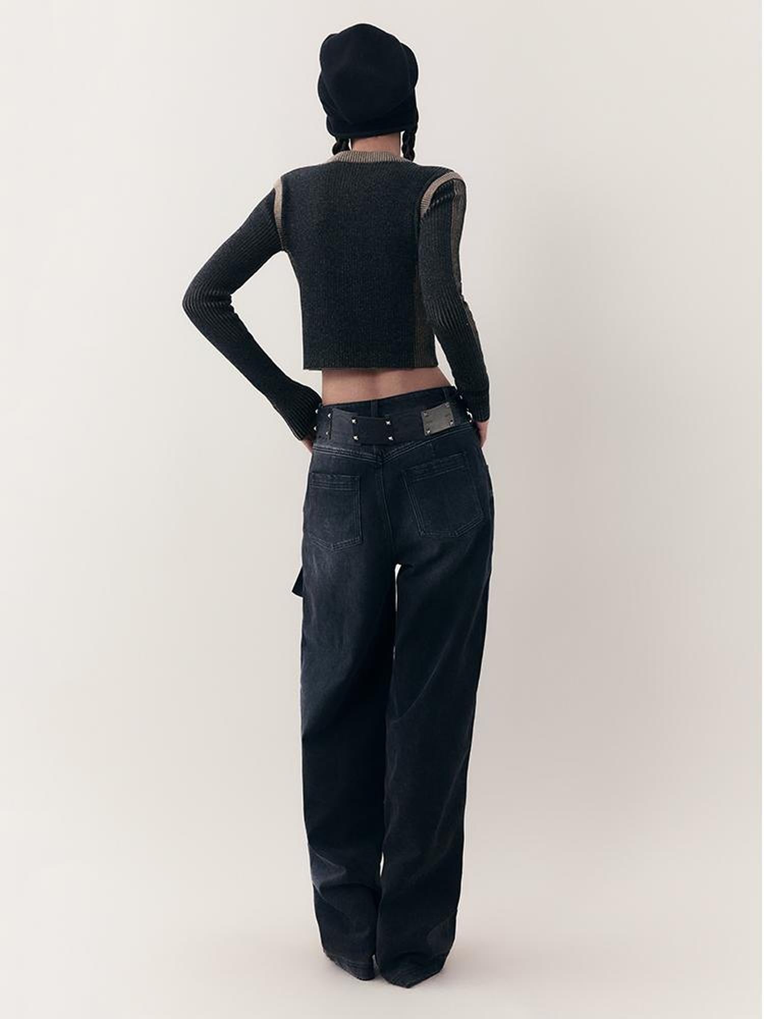 AnnoMundi Retro Slim Fit Short Knit Cardigan