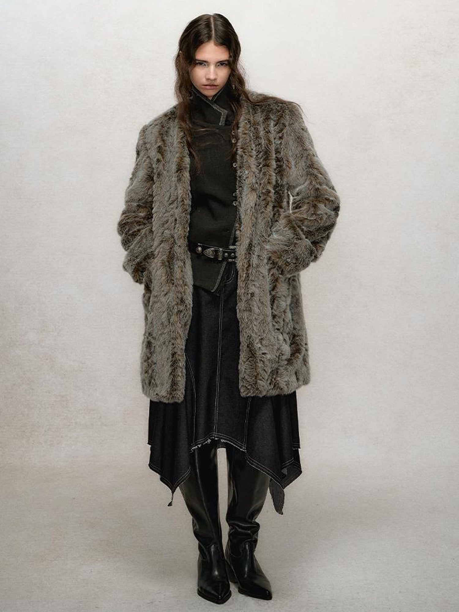 AnnoMundi Reversible Trench Coat With Contrast Collar