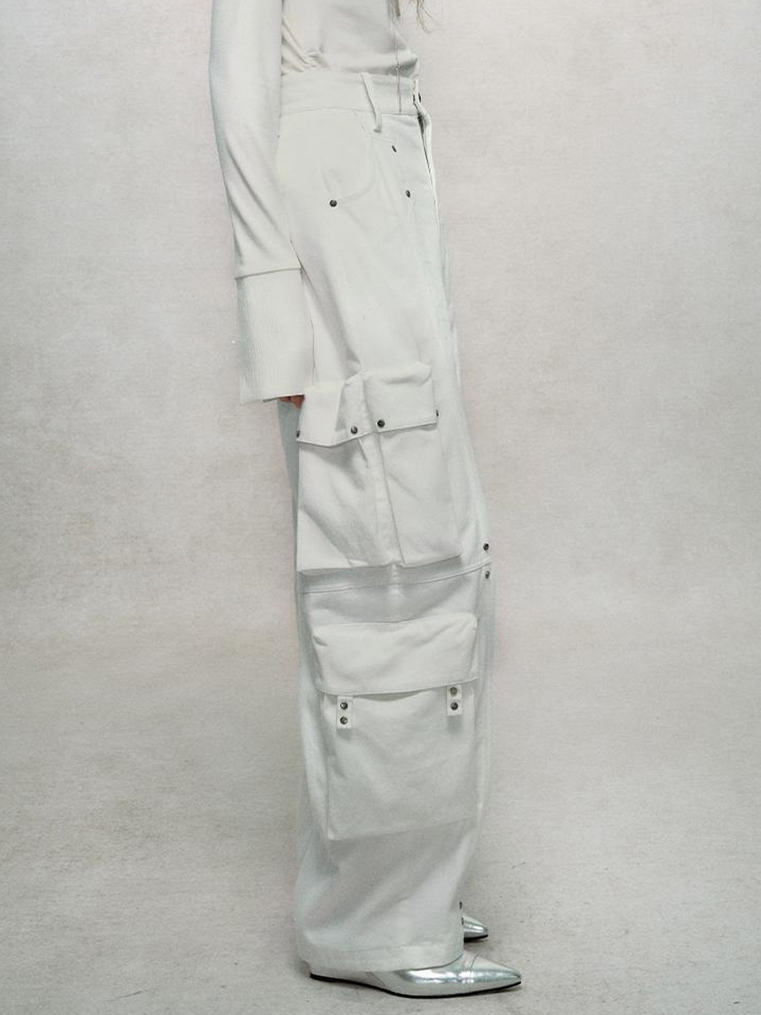 AnnoMundi Rivet Detail Cargo Pants With Punk Retro Style