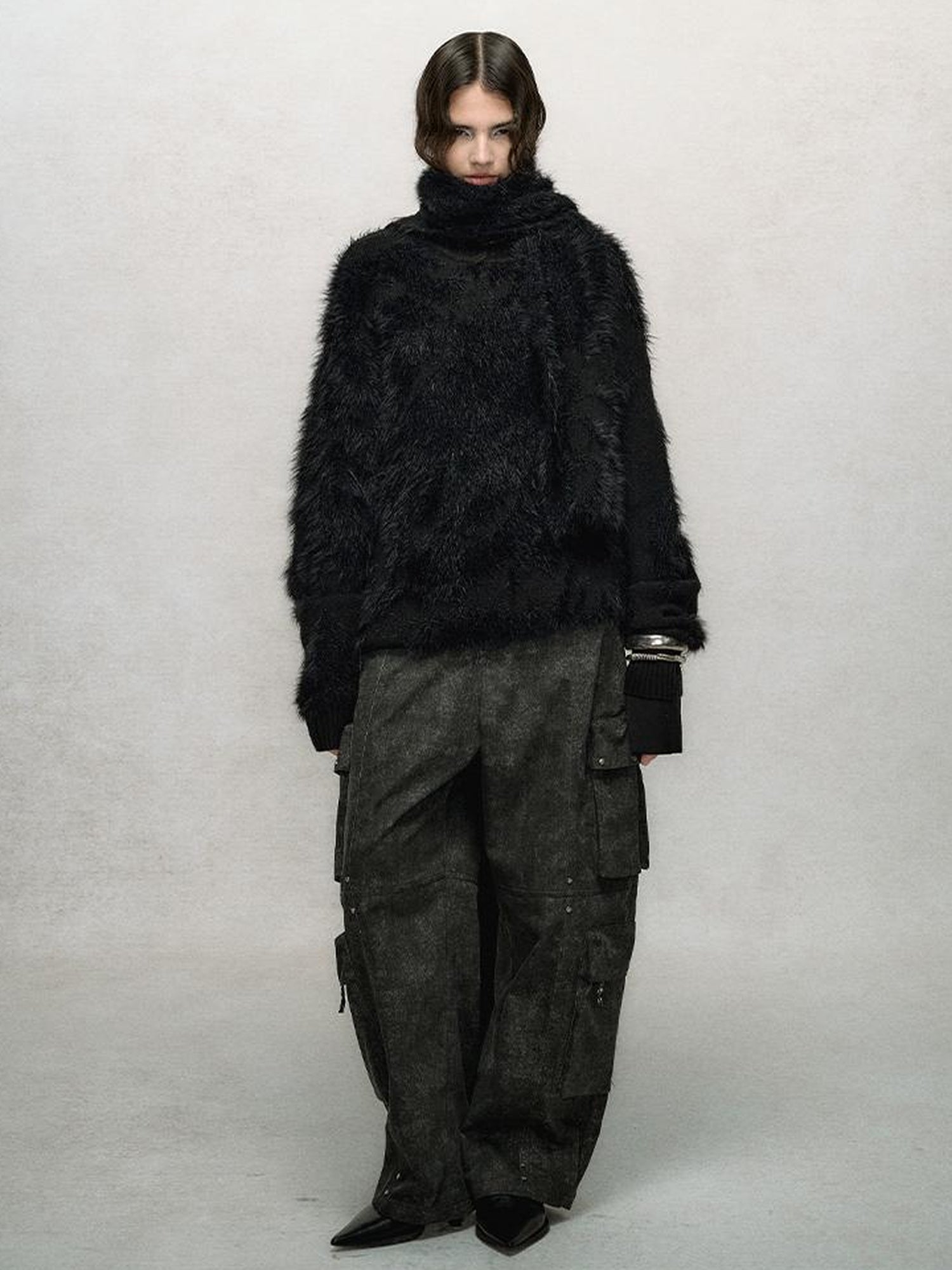 AnnoMundi Rivet Detail Cargo Pants With Punk Retro Style