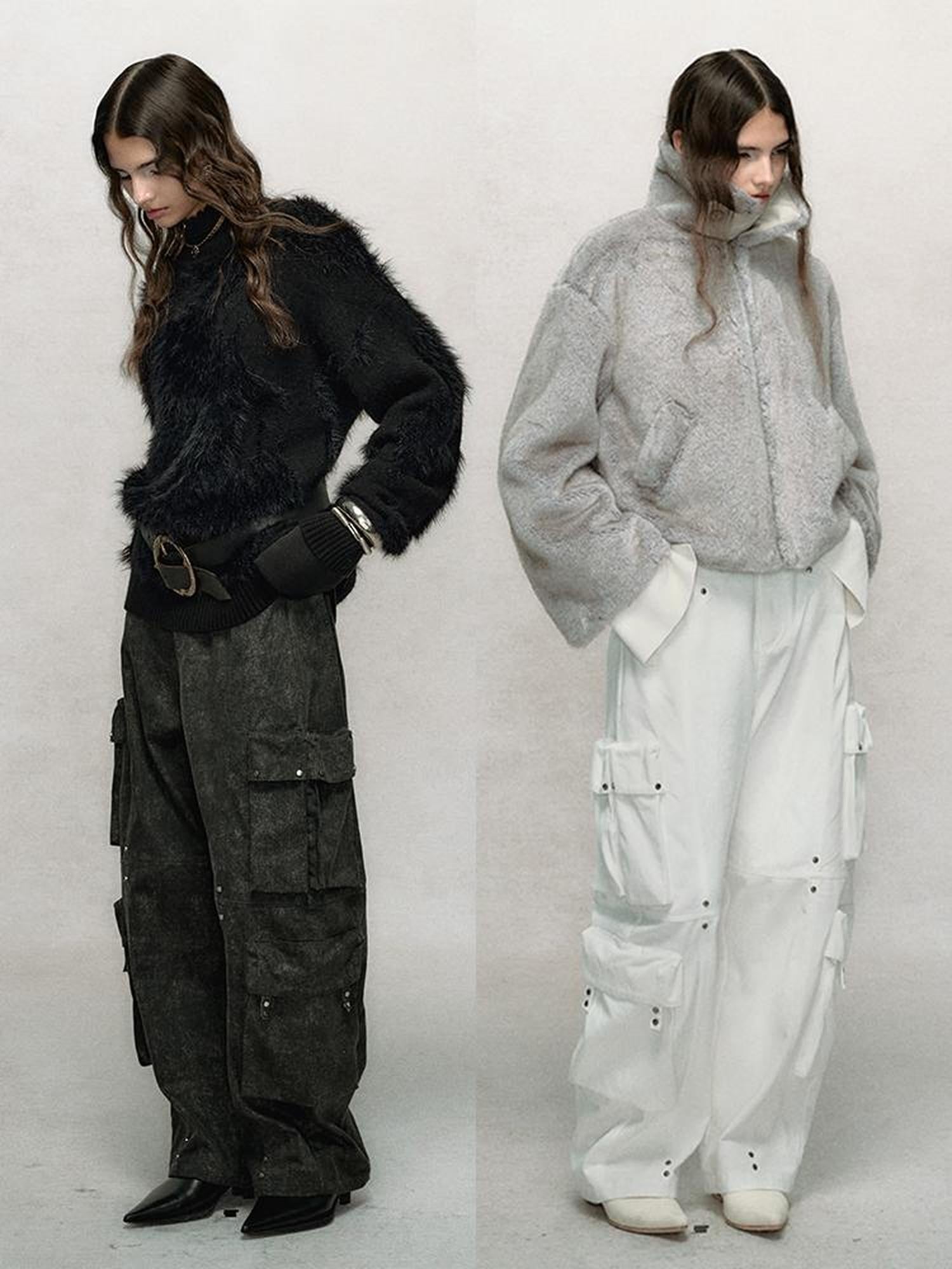 AnnoMundi Rivet Detail Cargo Pants With Punk Retro Style