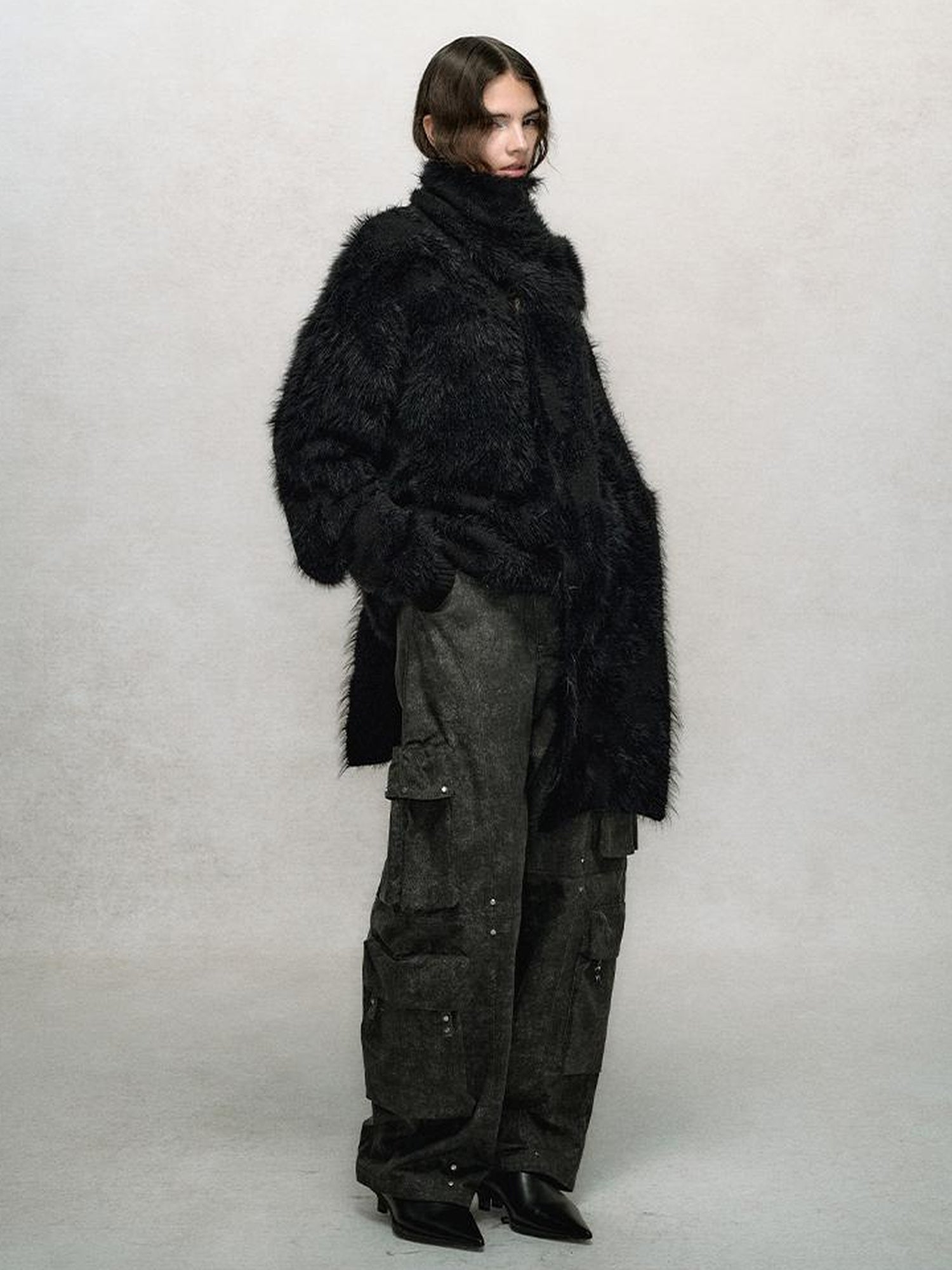 AnnoMundi Rivet Detail Cargo Pants With Punk Retro Style