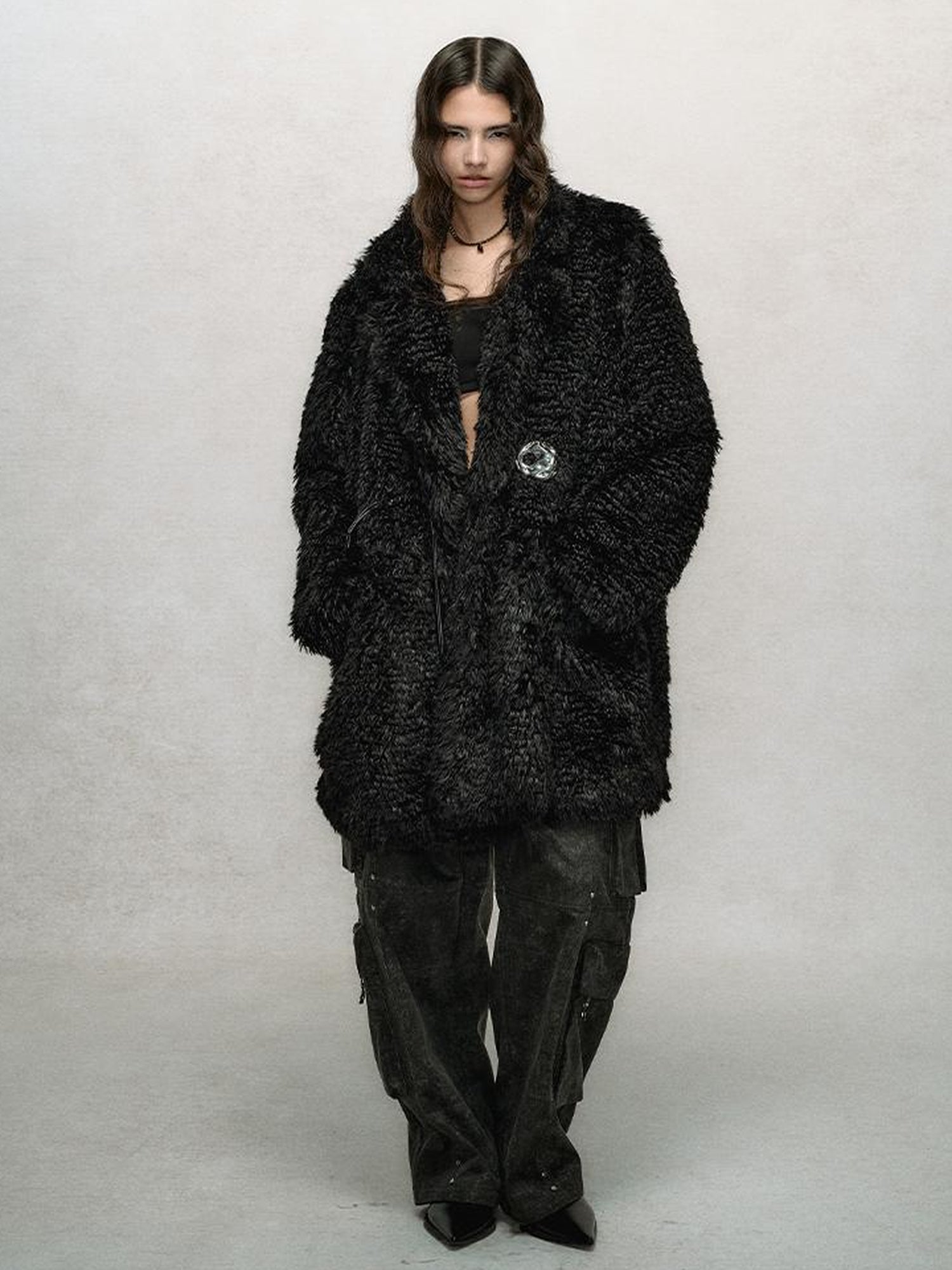AnnoMundi Rivet Detail Cargo Pants With Punk Retro Style