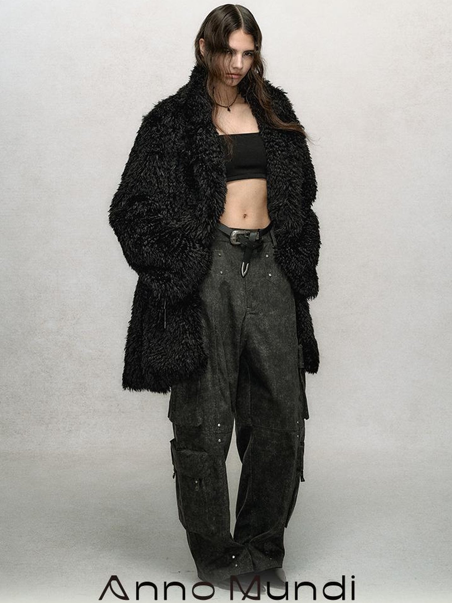 AnnoMundi Rivet Detail Cargo Pants With Punk Retro Style