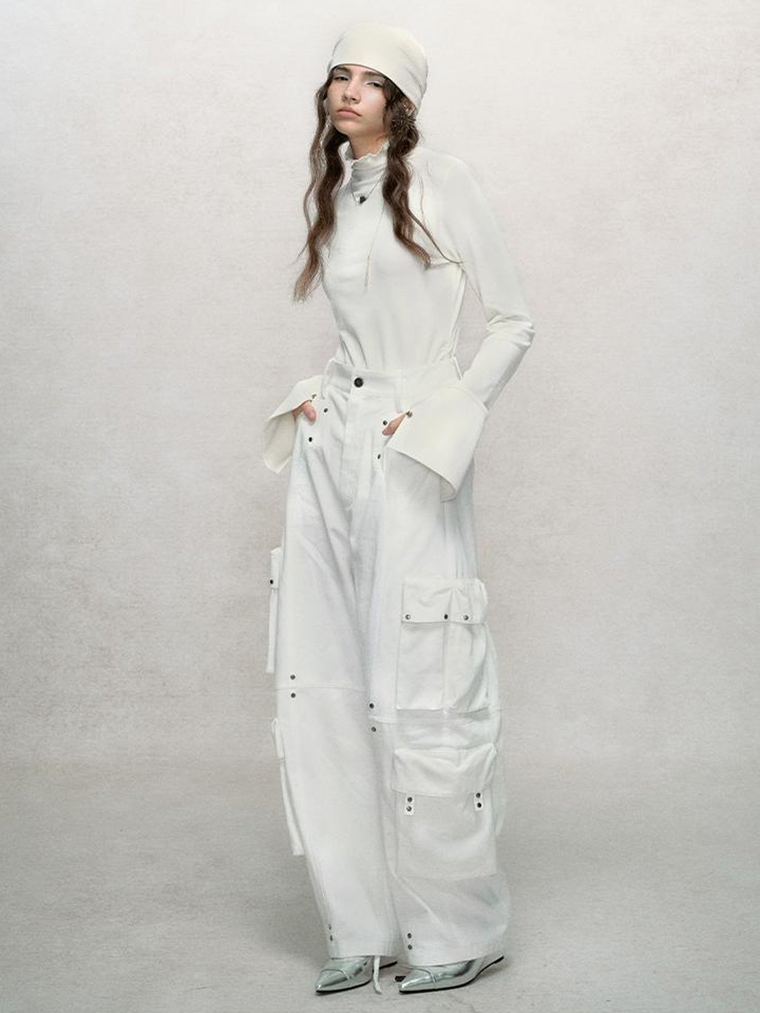 AnnoMundi Rivet Detail Cargo Pants With Punk Retro Style