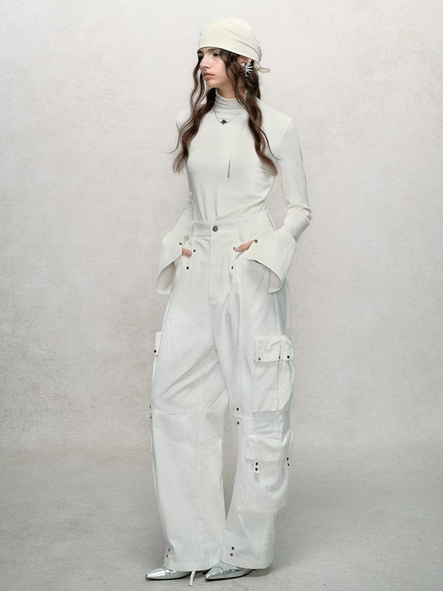 AnnoMundi Rivet Detail Cargo Pants With Punk Retro Style