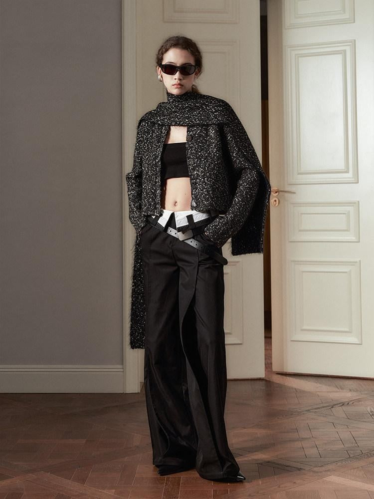 AnnoMundi Round Neck Short Slouchy Single Button Women&