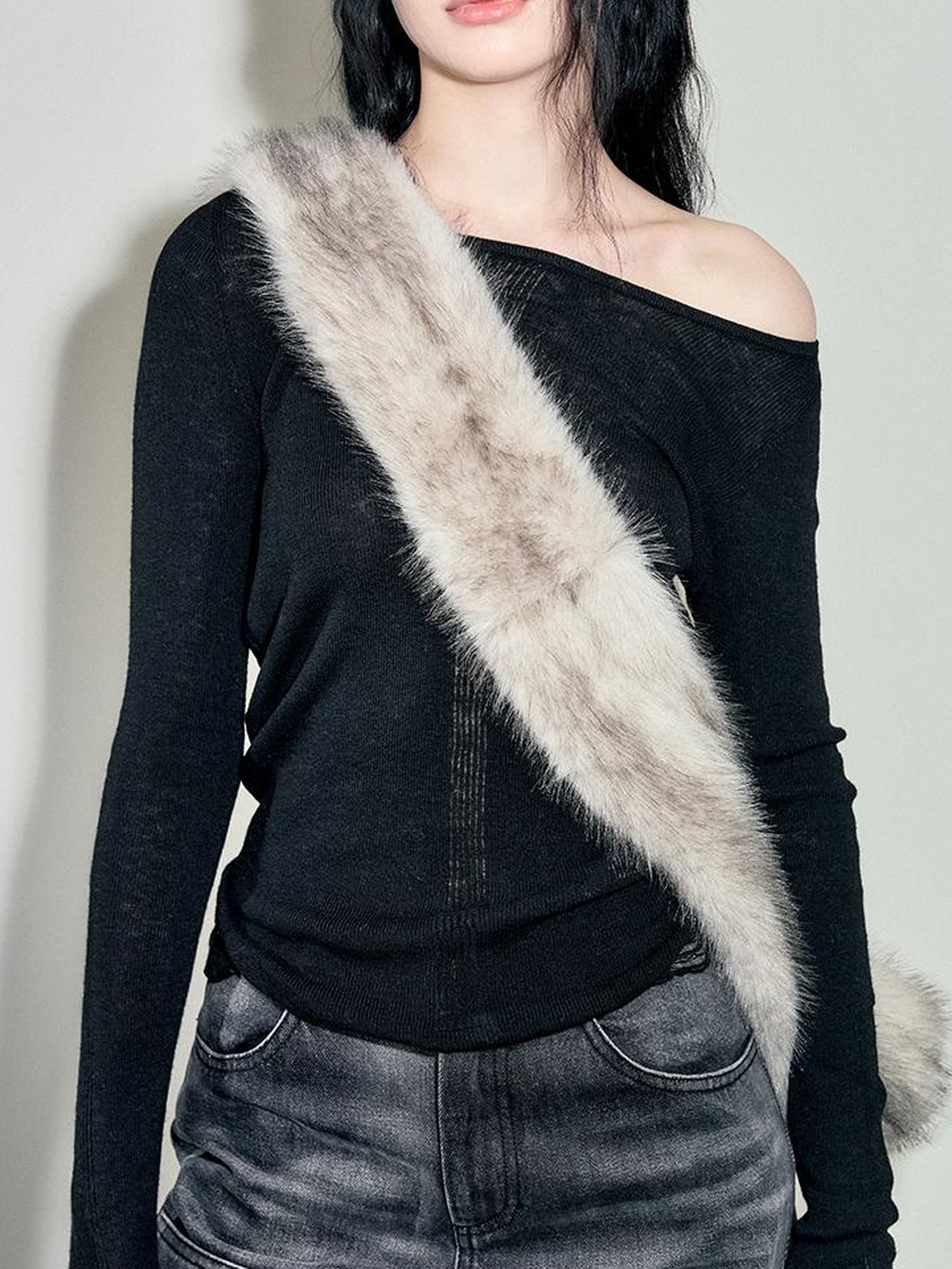 AnnoMundi Semi Sheer Wool Knit Sweater Winter Boho Casual Crewneck Top