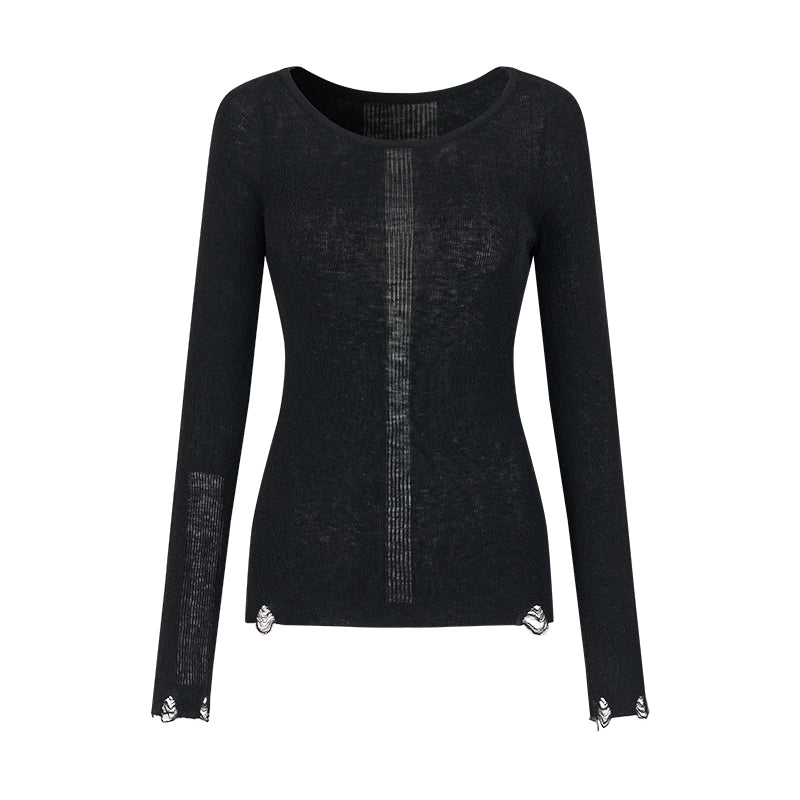 AnnoMundi_Semi_Sheer_Wool_Knit_Sweater_Winter_Boho_Casual_Crewneck_Top_MISSTT