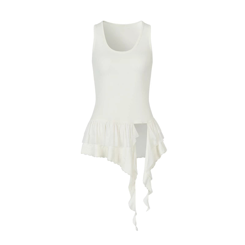 AnnoMundi_Sheer_Lace_Trimmed_Layered_Mesh_Camisole_V-Neck_T-Shirt_Long-Sleeve_MISSTT