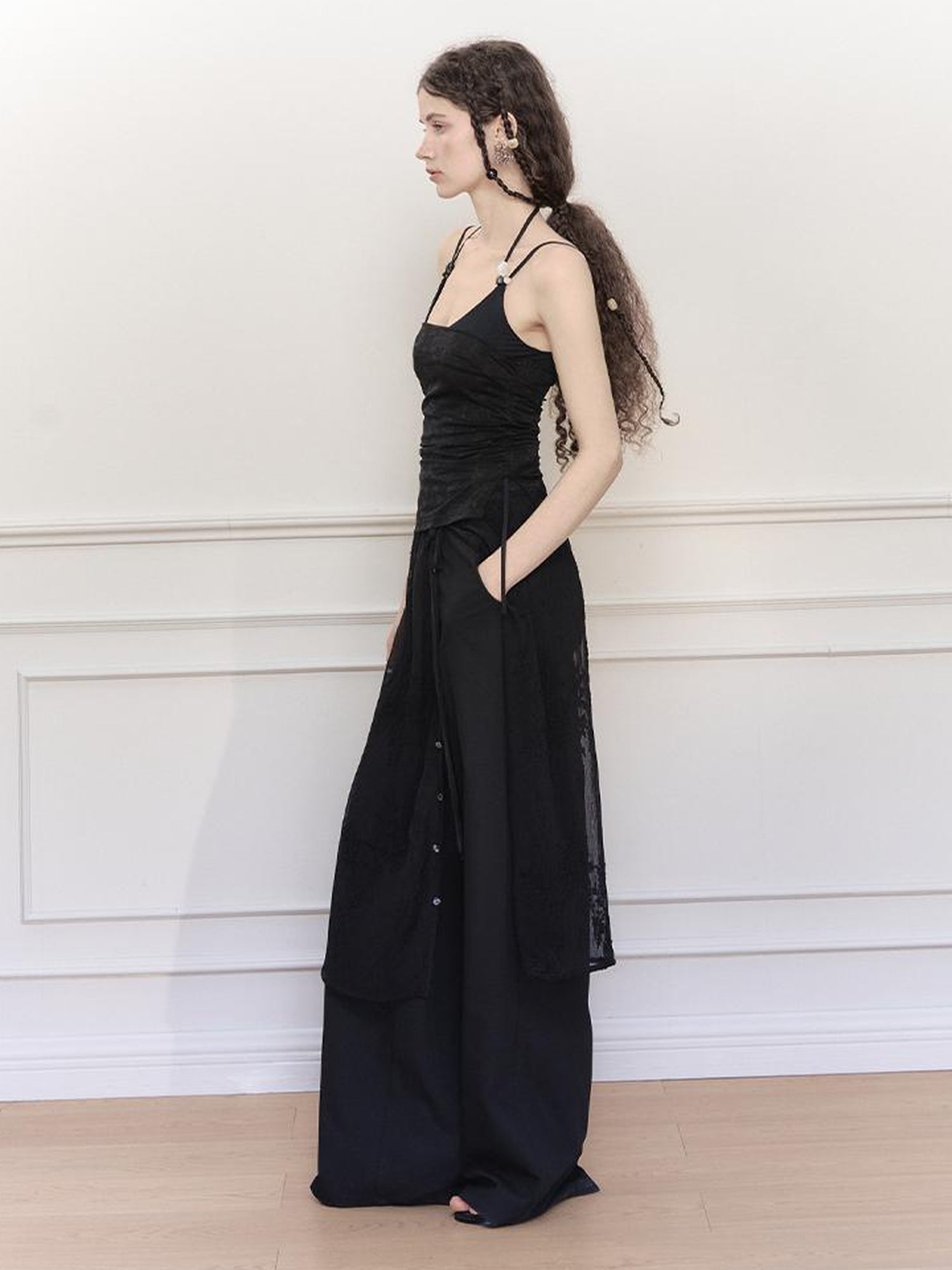 AnnoMundi Sheer Overlay Detachable Trouser Skirt