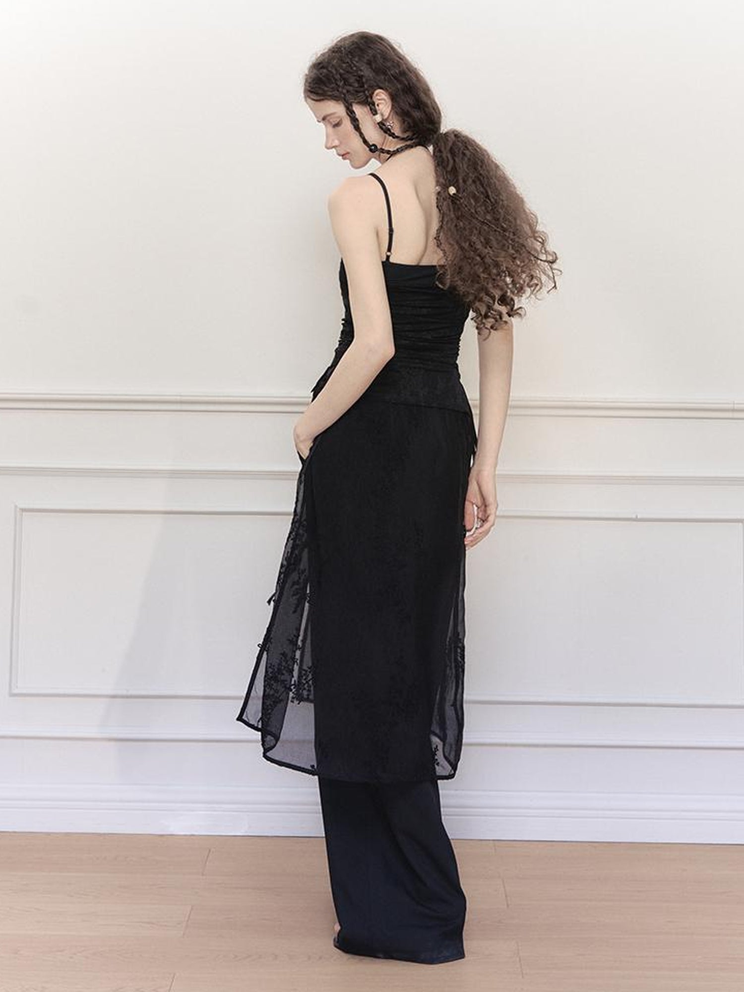 AnnoMundi Sheer Overlay Detachable Trouser Skirt