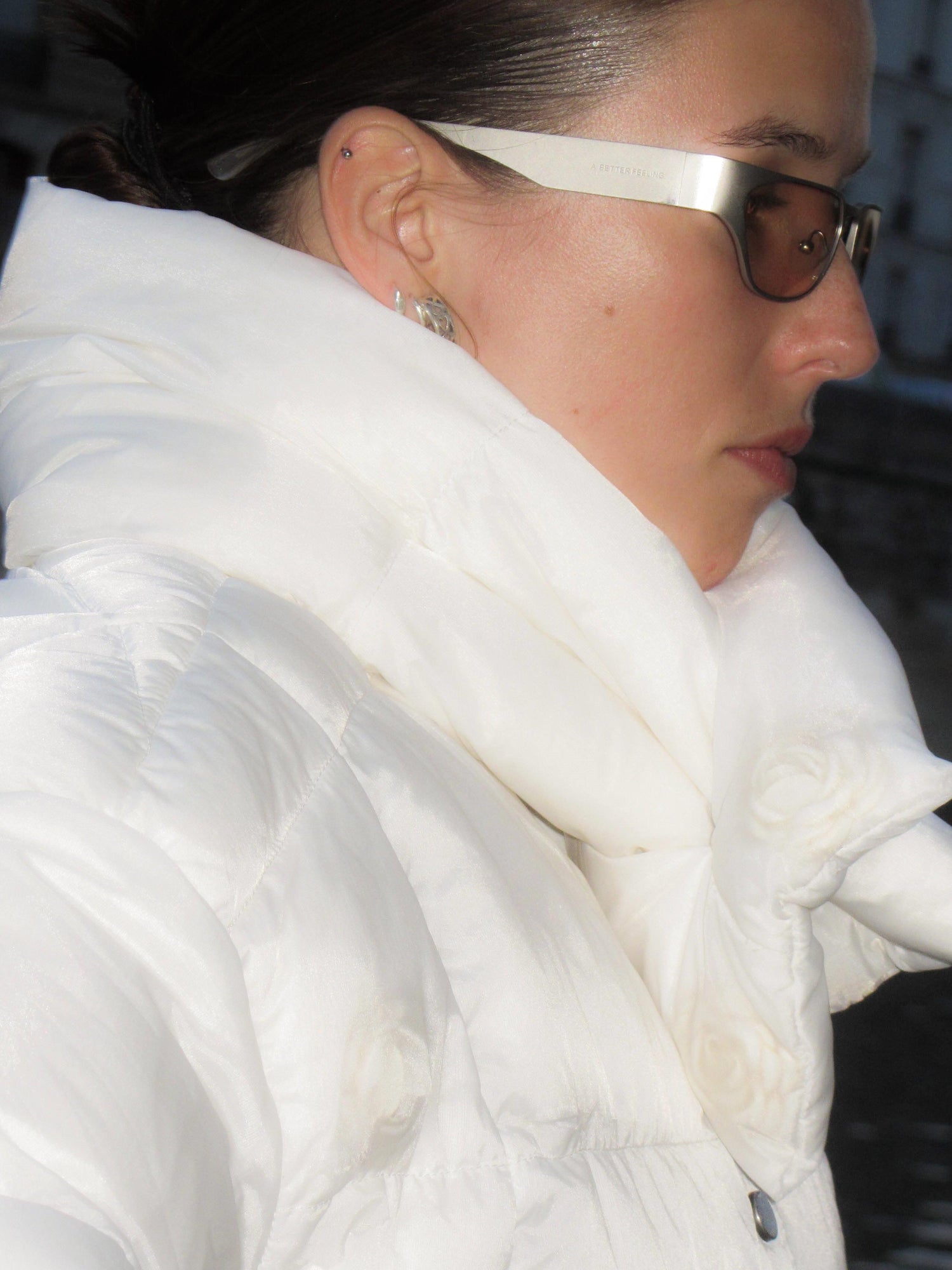 AnnoMundi Short Puffer Jacket With Dreamy Rose Fill