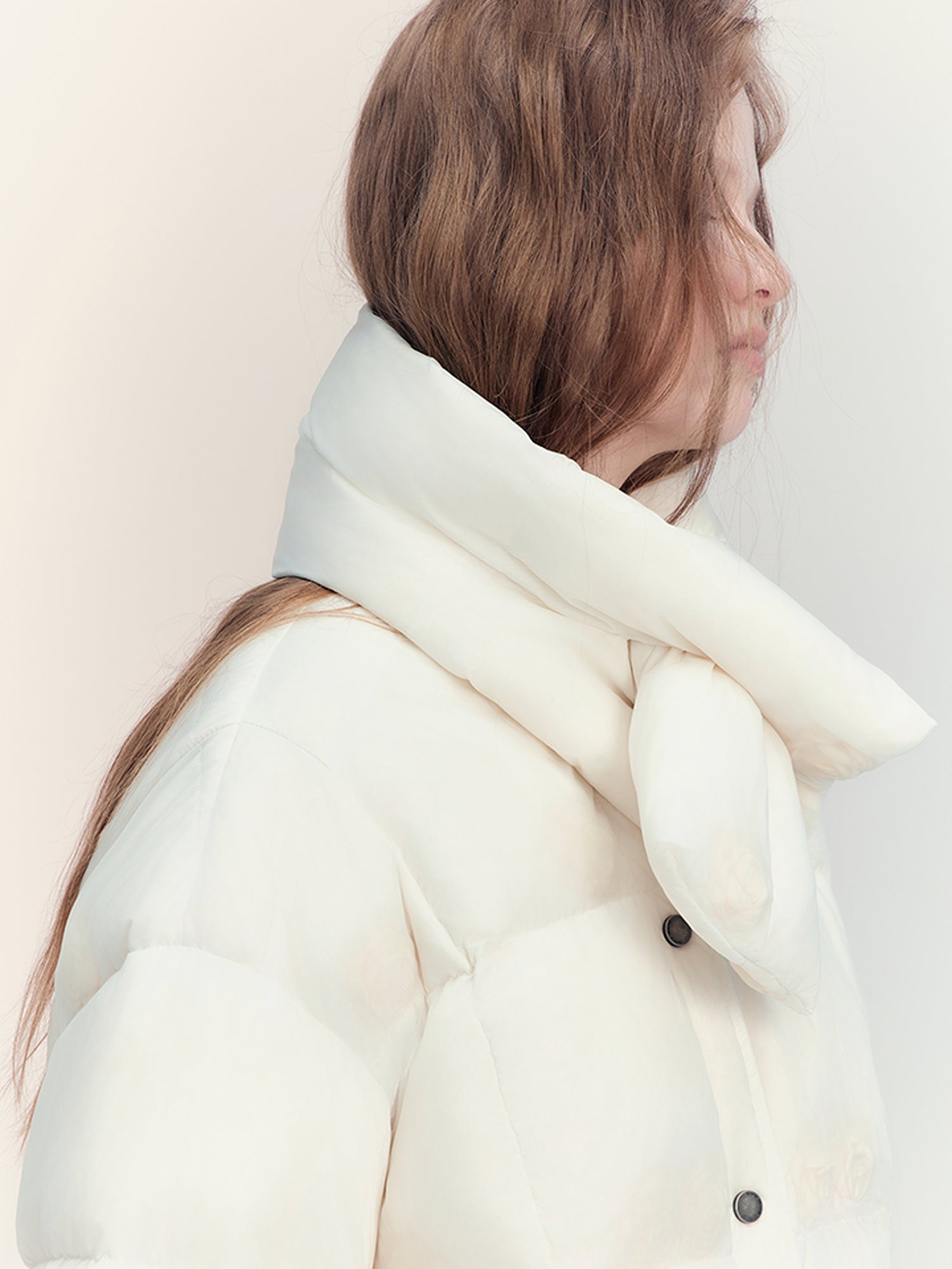 AnnoMundi Short Puffer Jacket With Dreamy Rose Fill