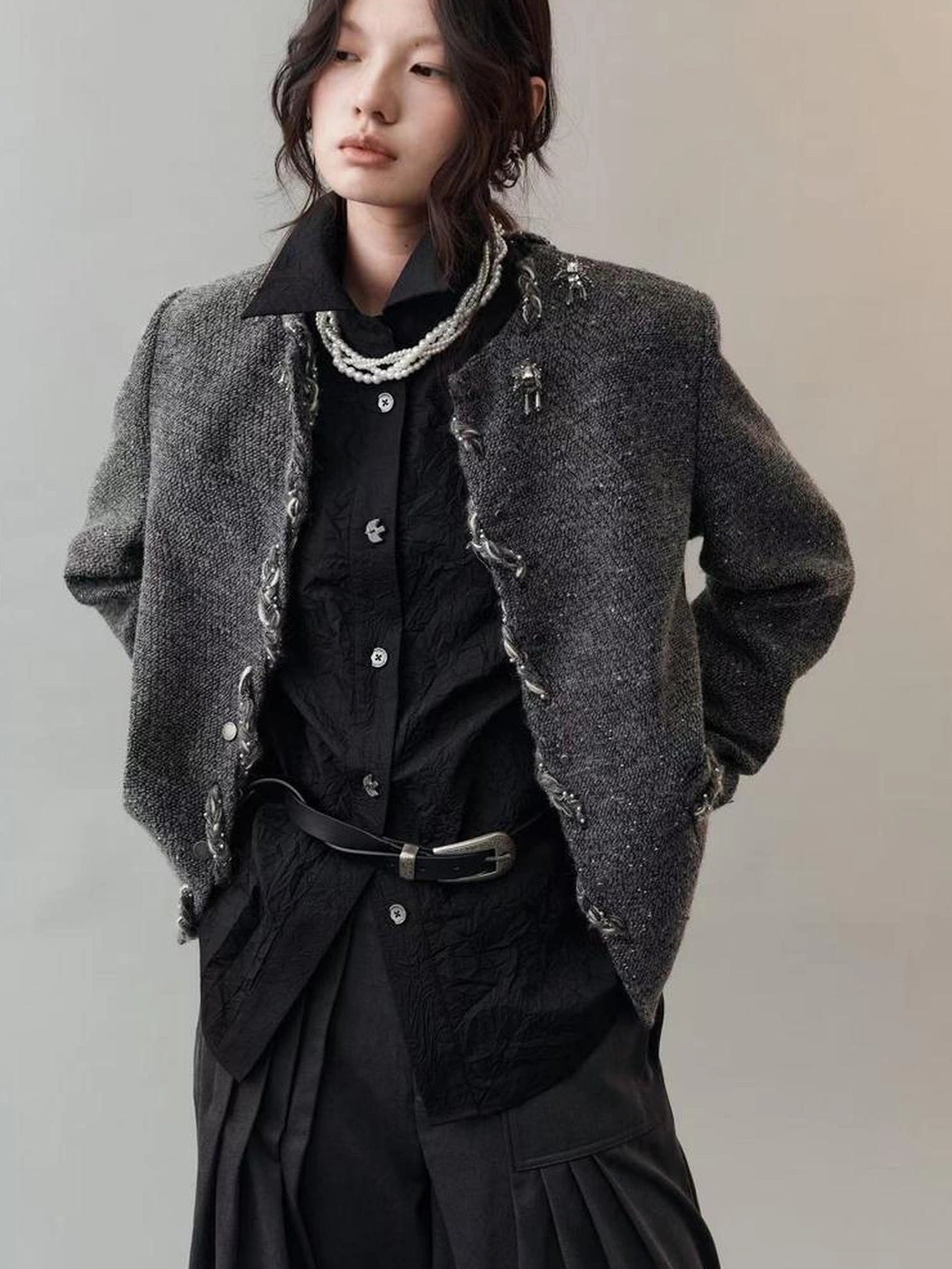 AnnoMundi Silver Weave Dreamline Coat Jacket