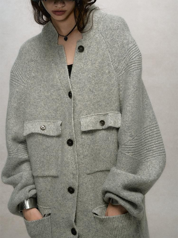 AnnoMundi Slouchy Stand Collar Raglan Pocket Women&