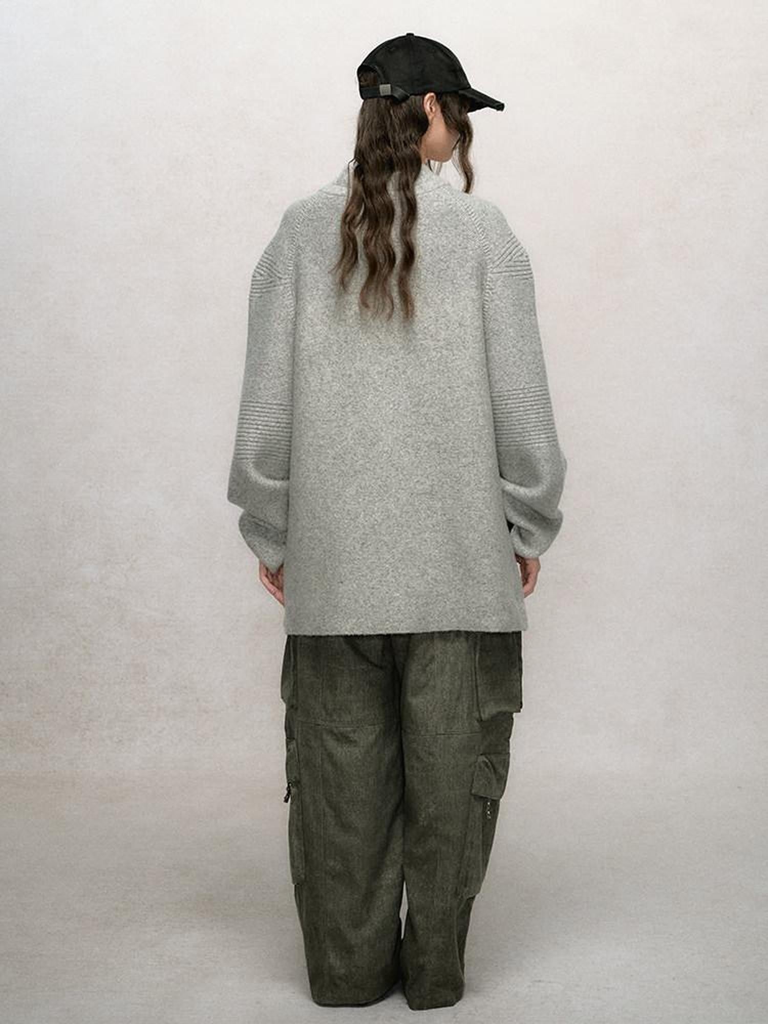 AnnoMundi Slouchy Stand Collar Raglan Pocket Women&