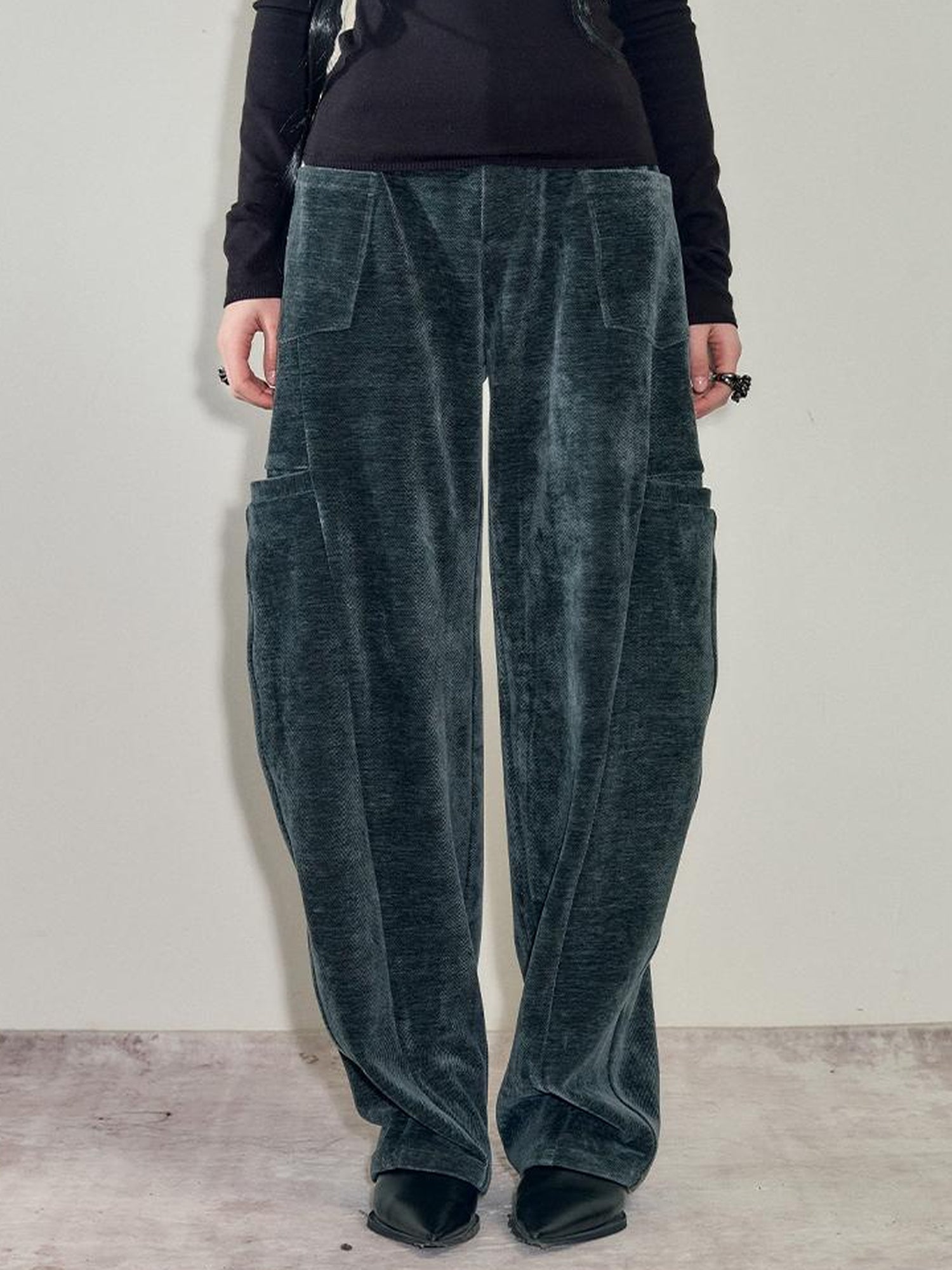 AnnoMundi Snowy Corded Wide Leg Trousers With Pockets