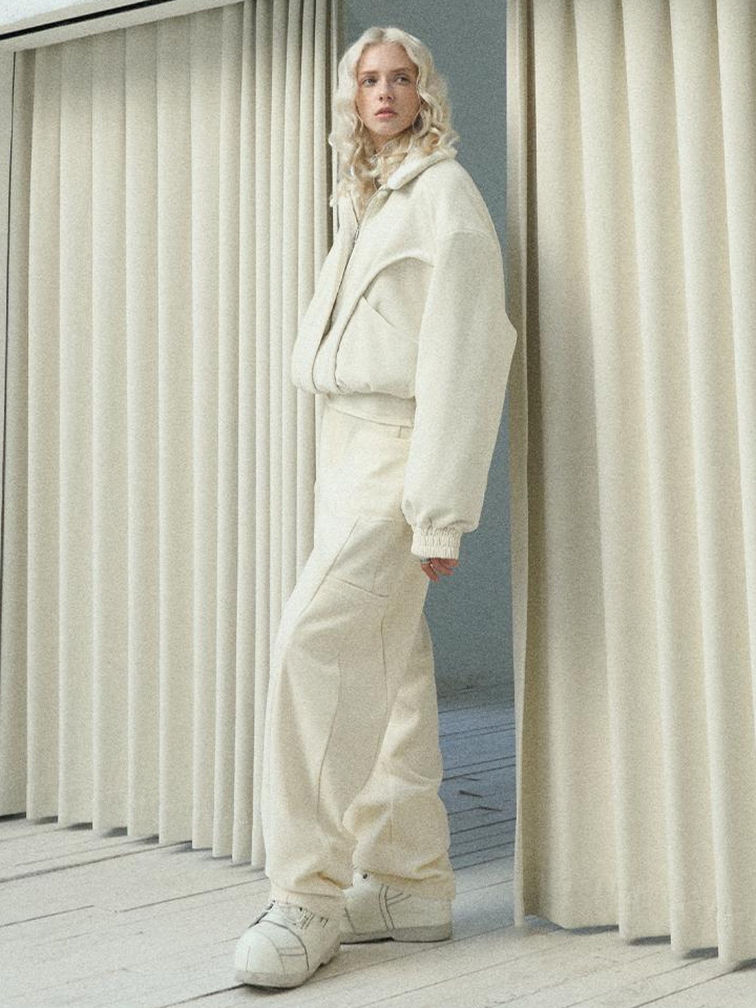 AnnoMundi Snowy Corded Wide Leg Trousers With Pockets