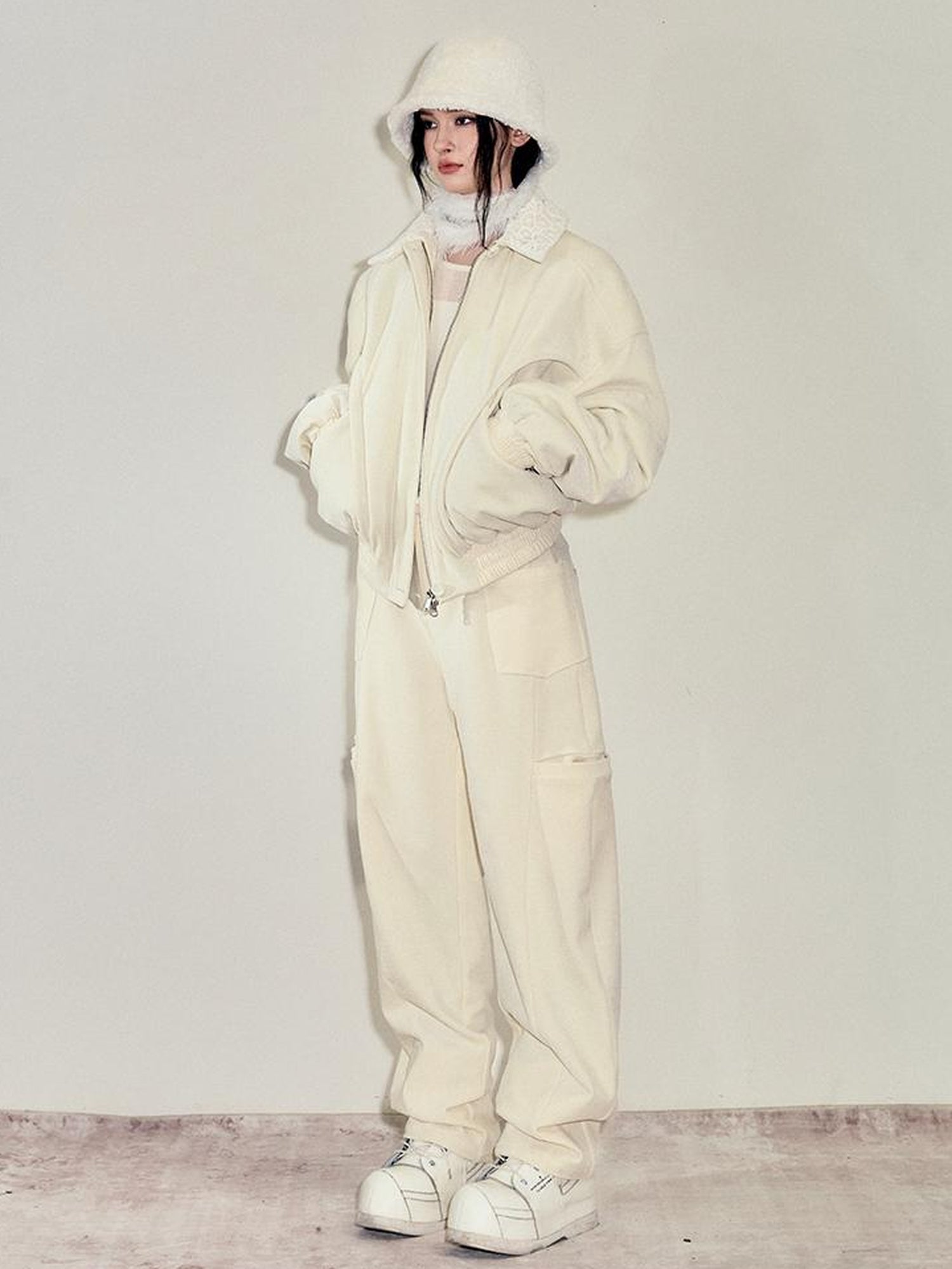 AnnoMundi Snowy Corded Wide Leg Trousers With Pockets