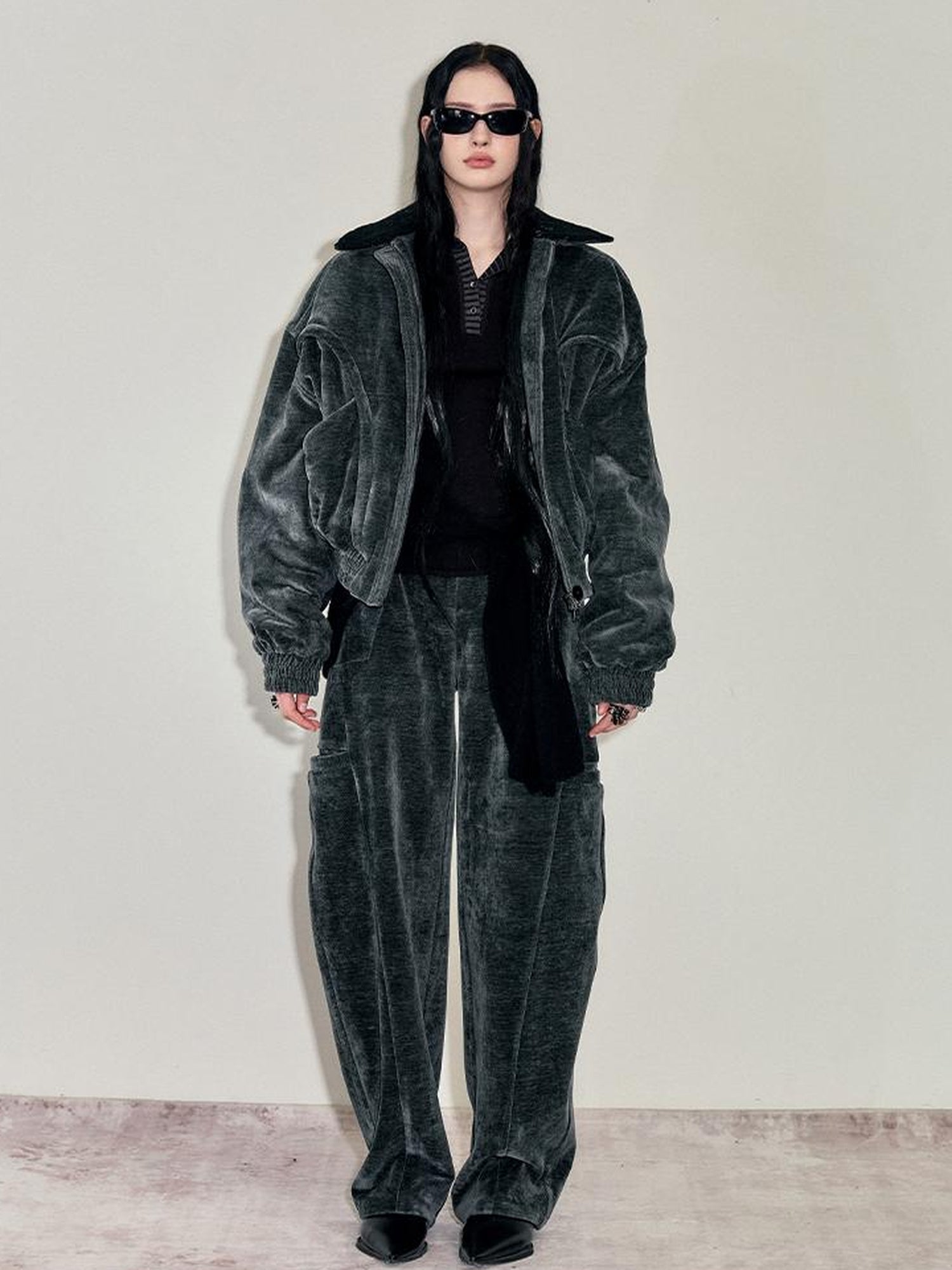 AnnoMundi Snowy Corded Wide Leg Trousers With Pockets