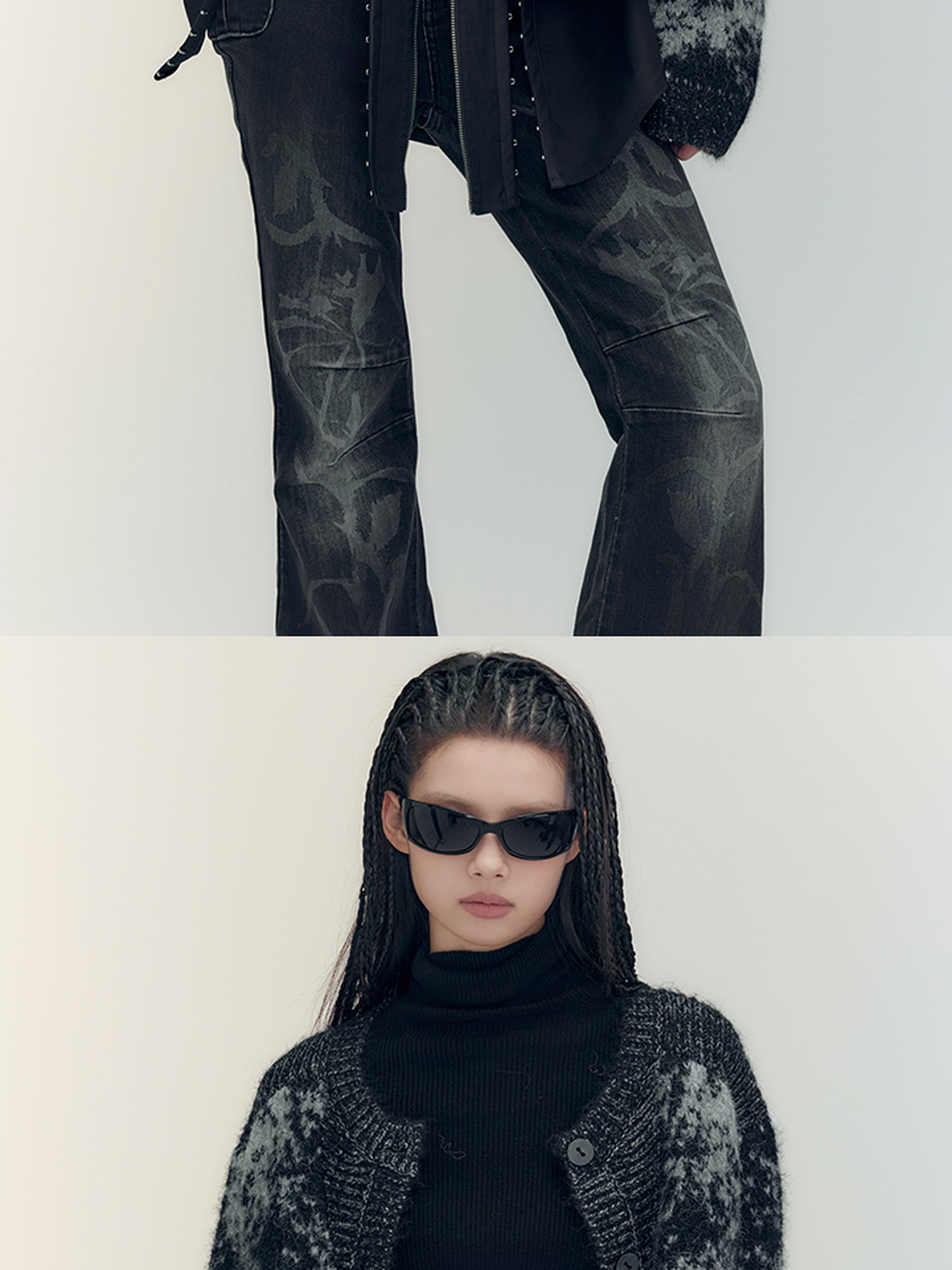 AnnoMundi Soft Alpaca Blend Textured Knit Cardigan V-Neck T-Shirt Long Sleeve