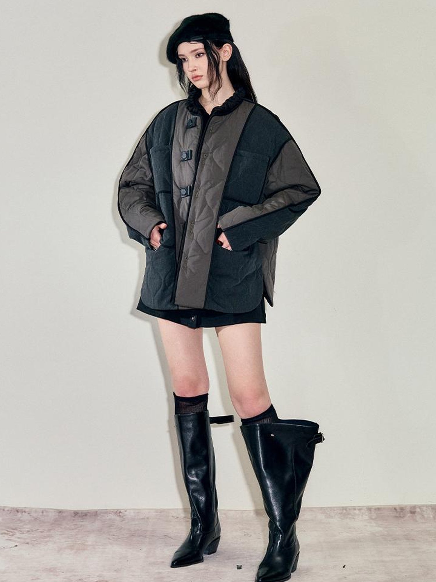 AnnoMundi Soft Fluffy Long Rabbit Hair Beret