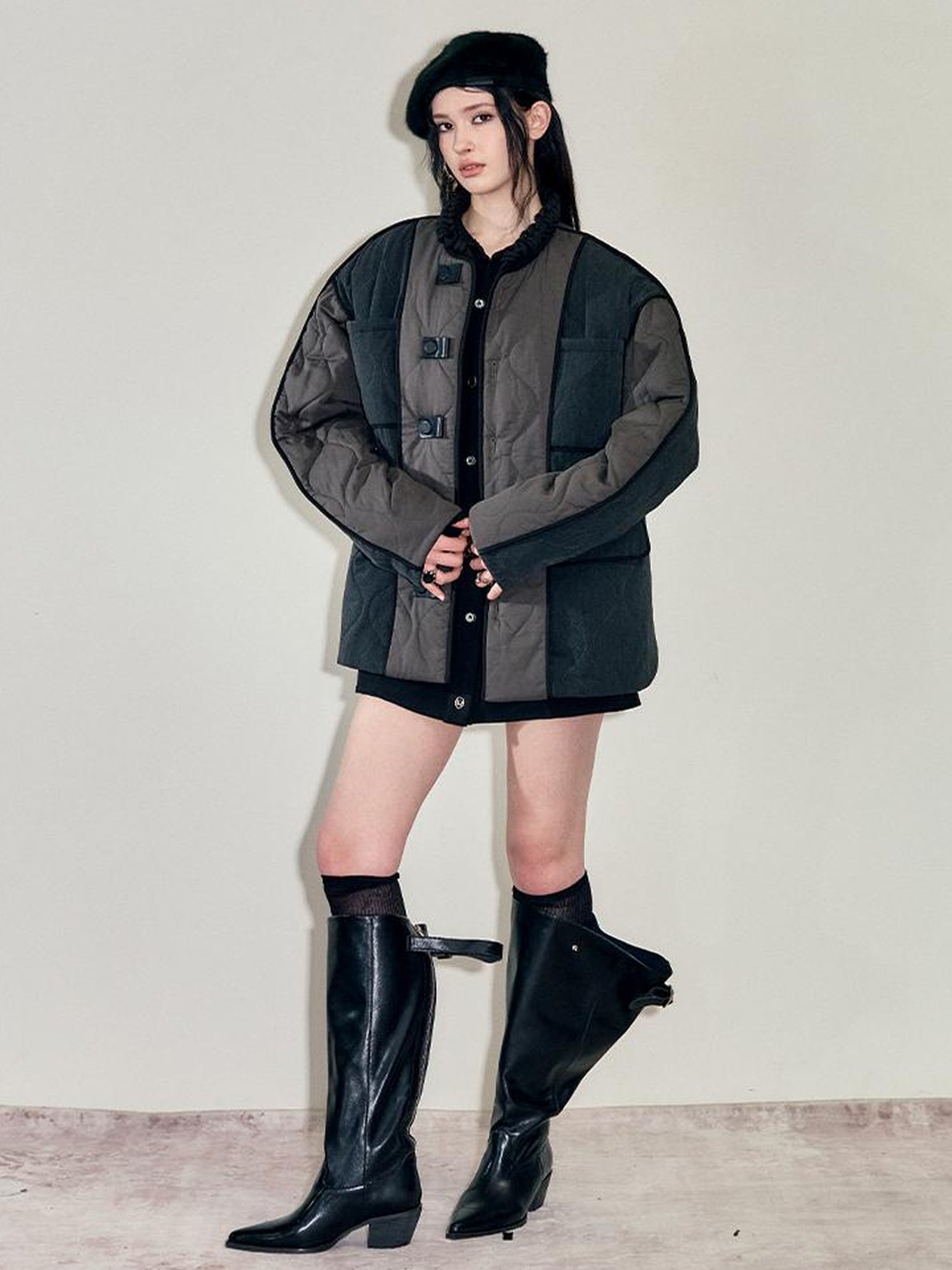 AnnoMundi Soft Fluffy Long Rabbit Hair Beret