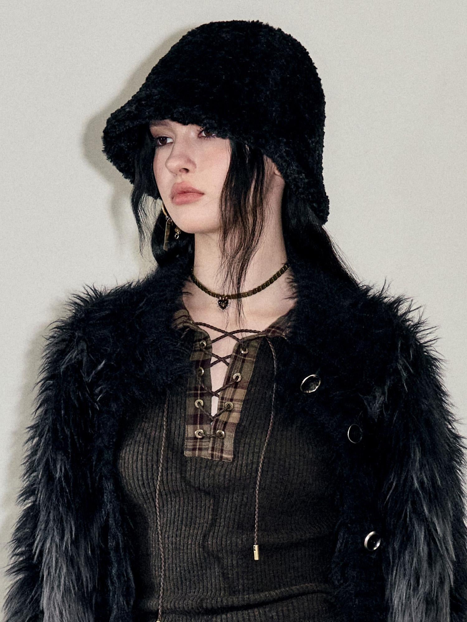 AnnoMundi Soft Plush Bucket Hat With Wide Brim