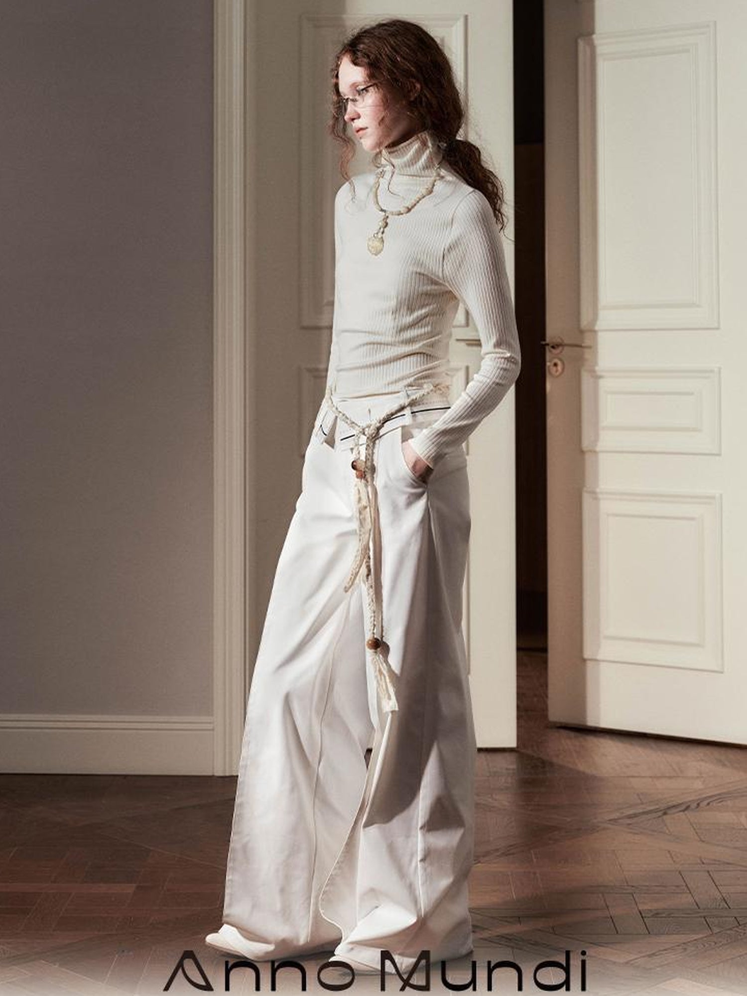 AnnoMundi Soft Wool High Neck Knit Top