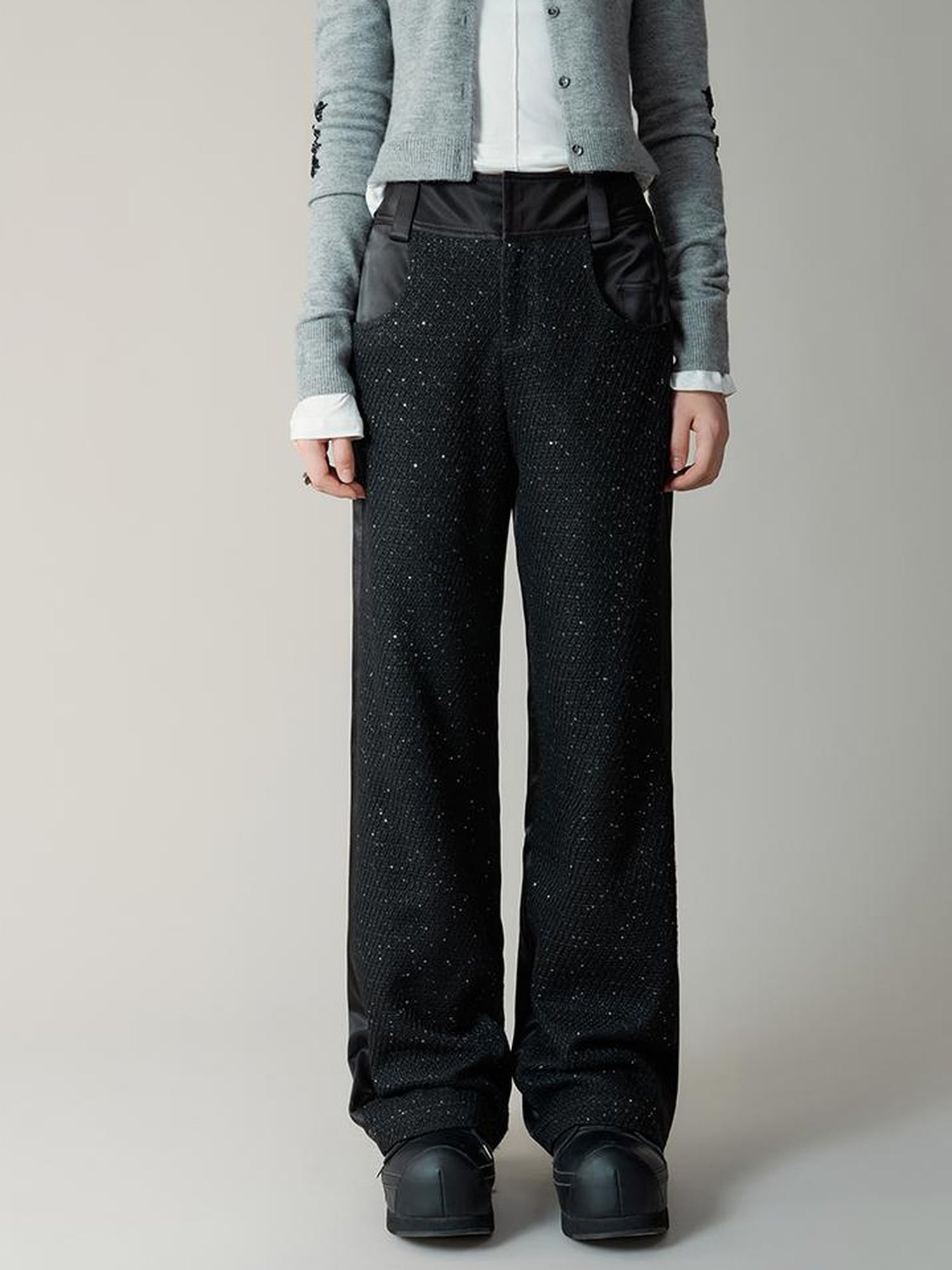 AnnoMundi Sparkle Weave Wide Leg Trousers