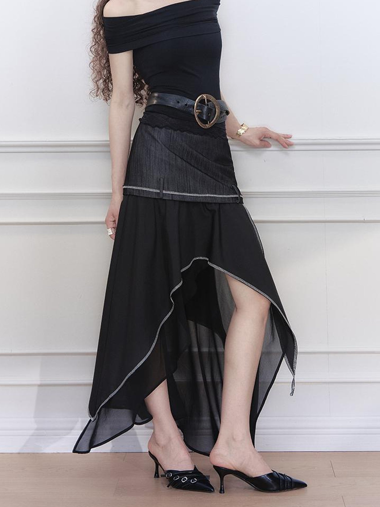 AnnoMundi Swaying Shadow A Line Skirt