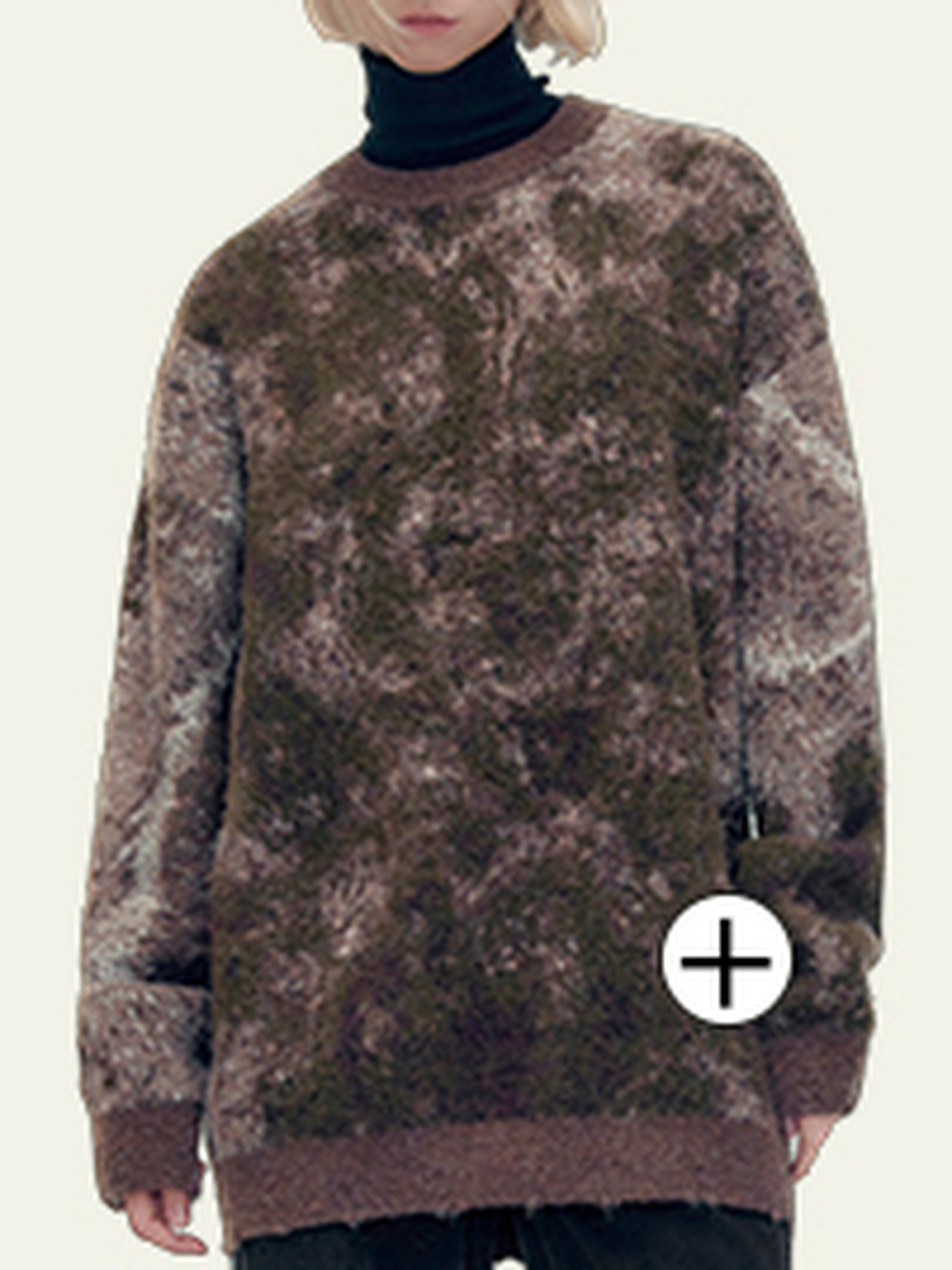 AnnoMundi Textured Yoke Sweater In Dual Tones