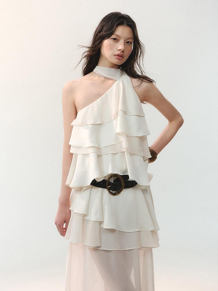 AnnoMundi Tiered Cake Feathered High Waist Women&