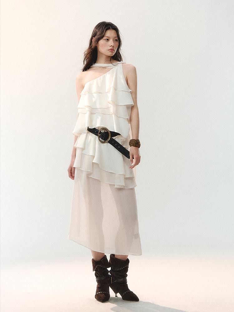 AnnoMundi Tiered Cake Feathered High Waist Women&