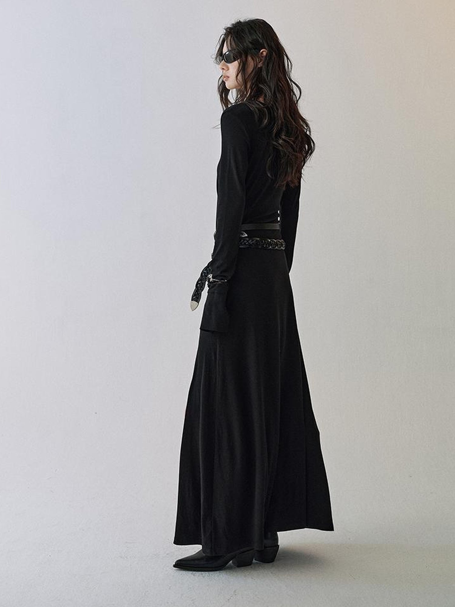 AnnoMundi V-Neck Beaded Knit Dress