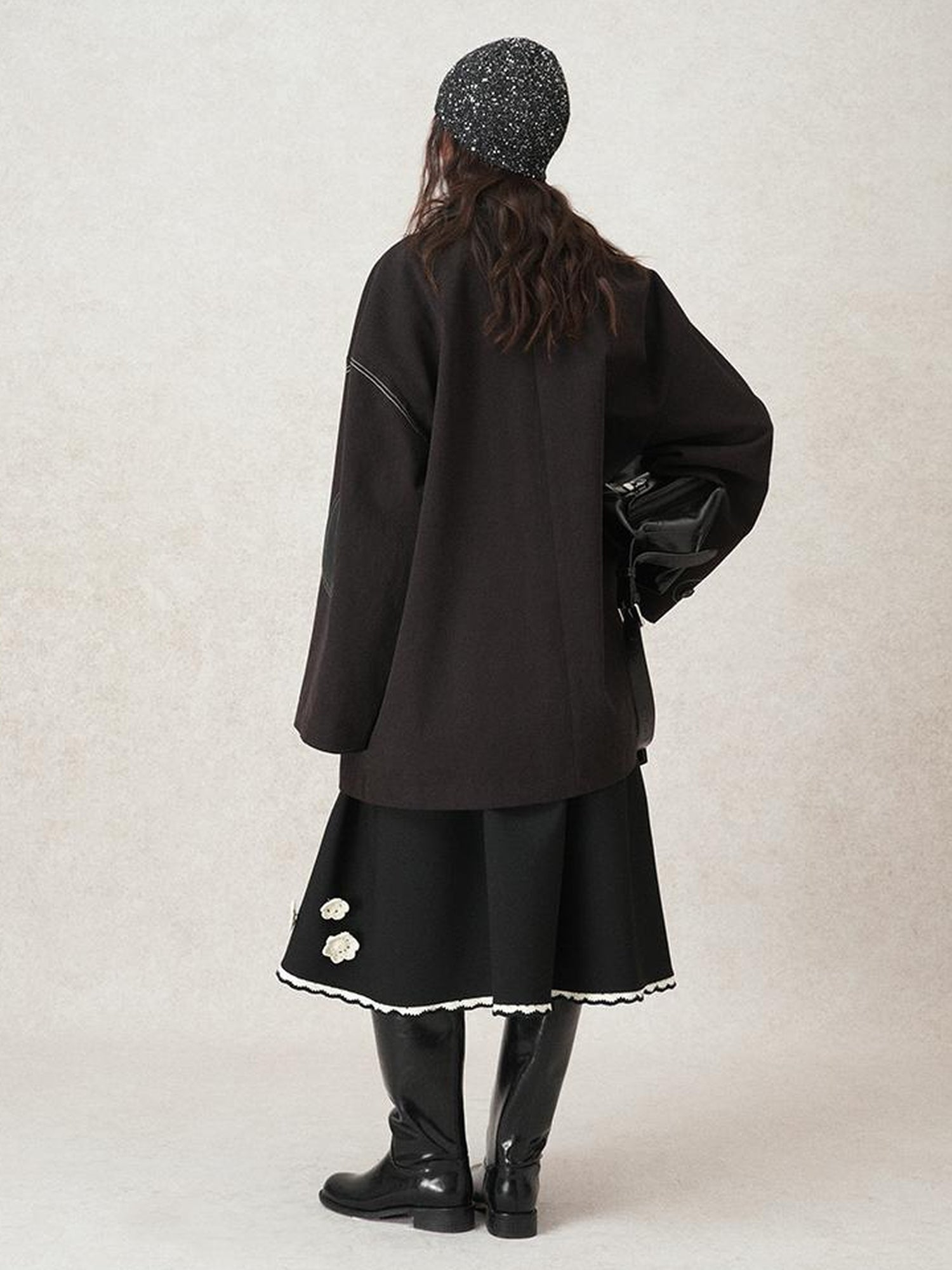 AnnoMundi Vintage Barn Jacket With Leather Accents