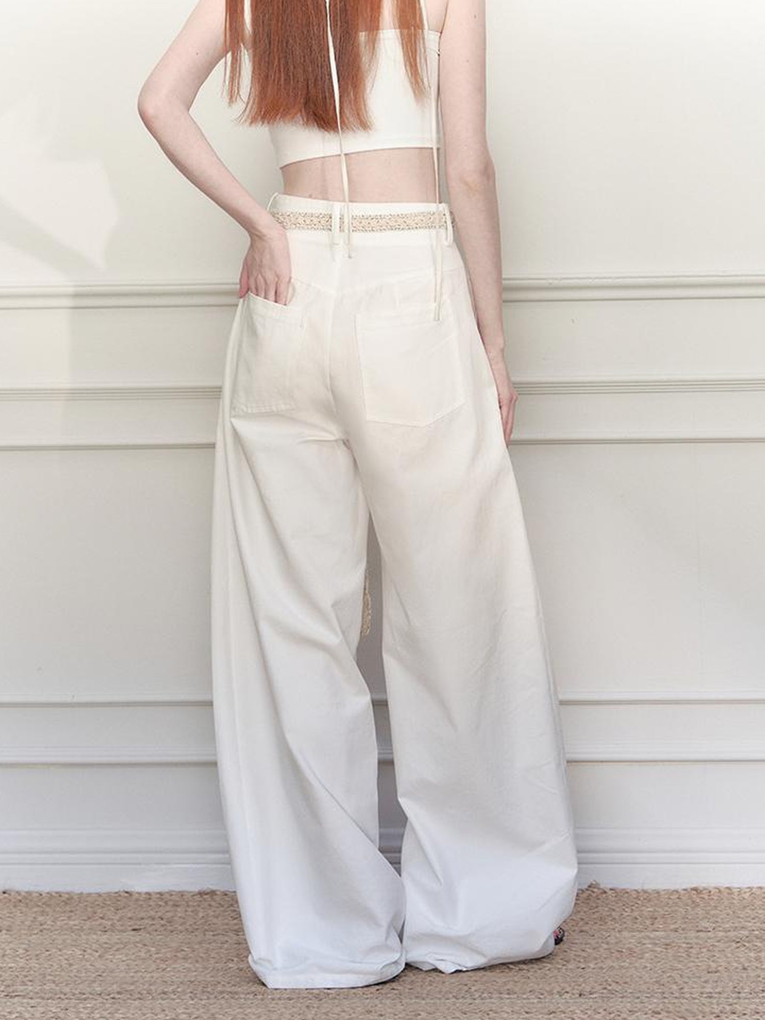 AnnoMundi Vintage Crochet Wide Leg Pants