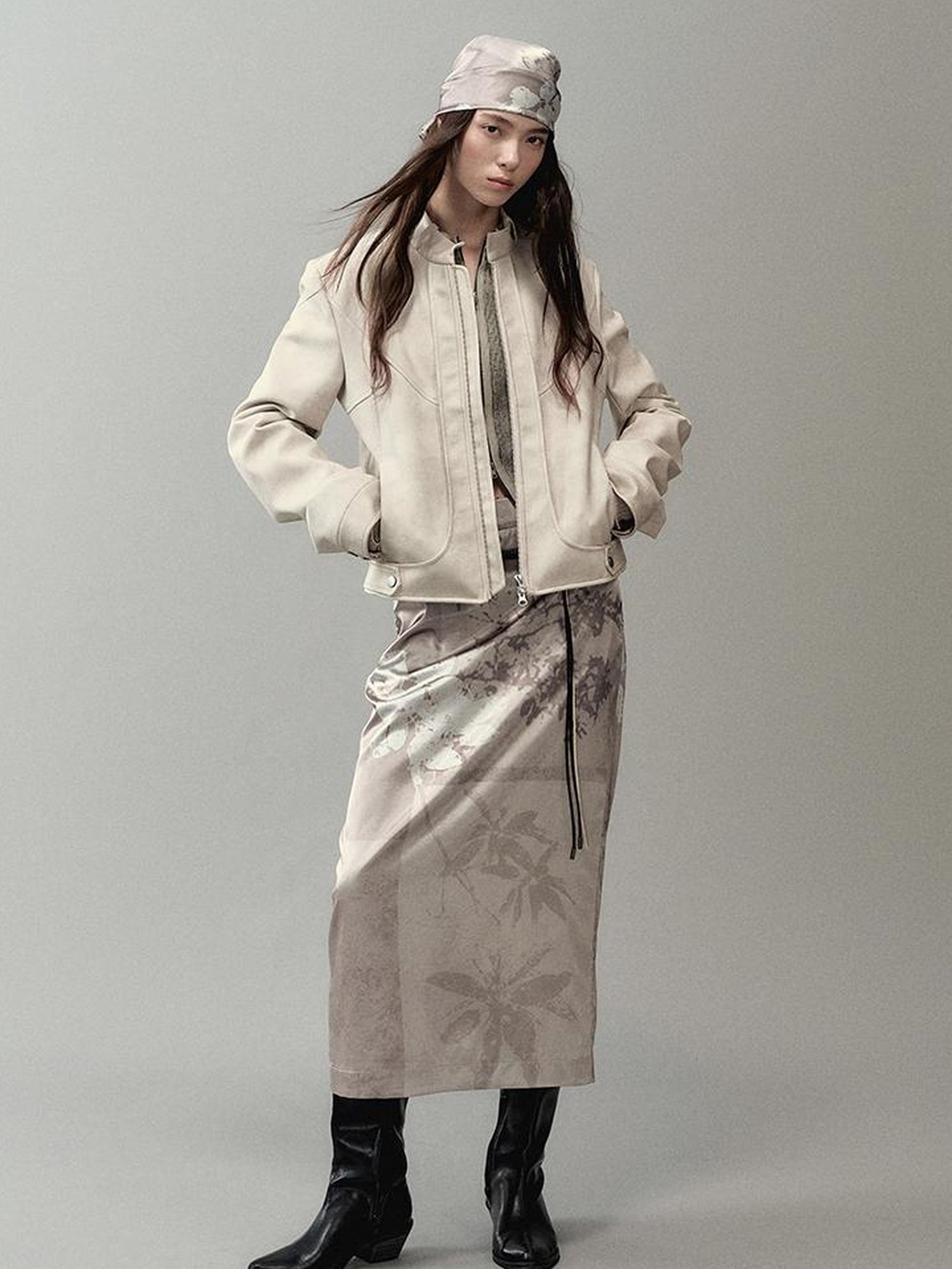 AnnoMundi Vintage Faded Moto Leather Jacket