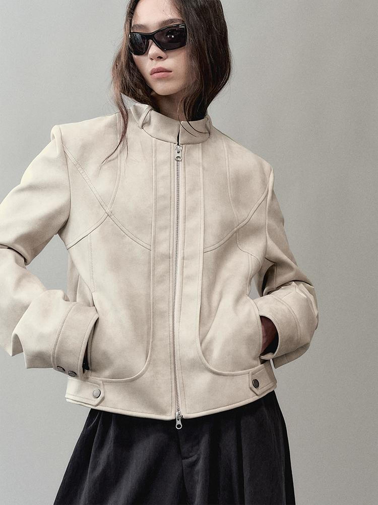 AnnoMundi Vintage Faded Moto Leather Jacket