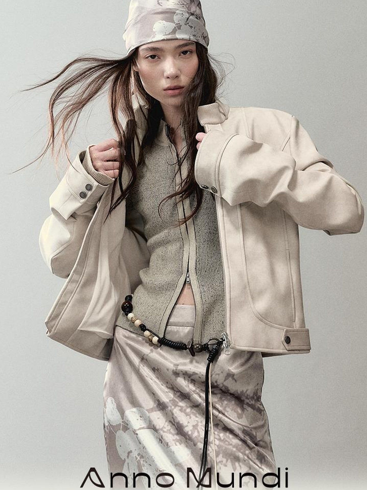 AnnoMundi Vintage Faded Moto Leather Jacket