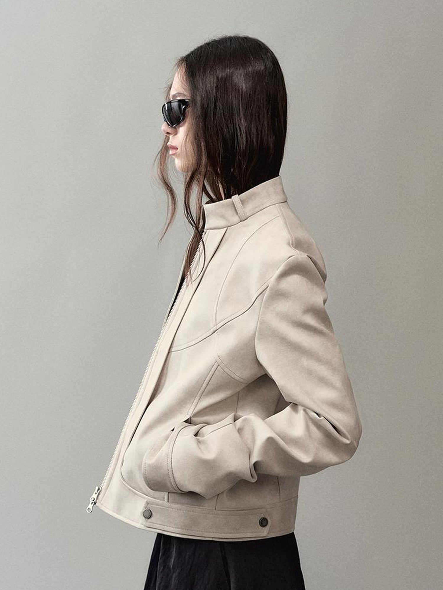 AnnoMundi Vintage Faded Moto Leather Jacket