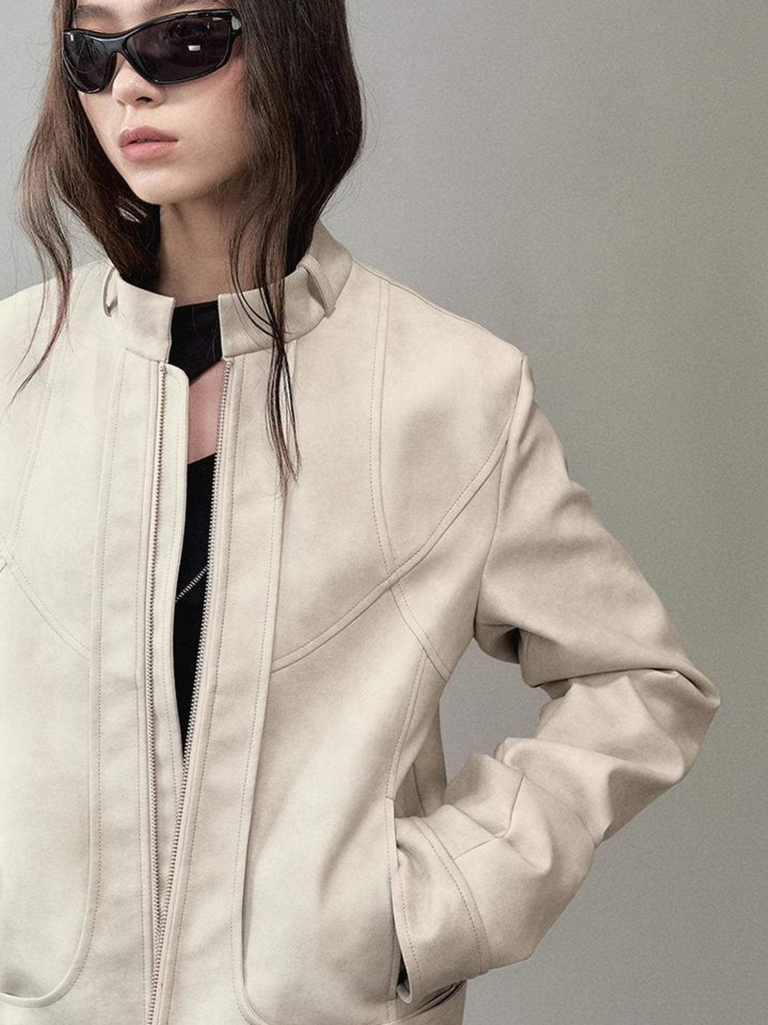 AnnoMundi Vintage Faded Moto Leather Jacket